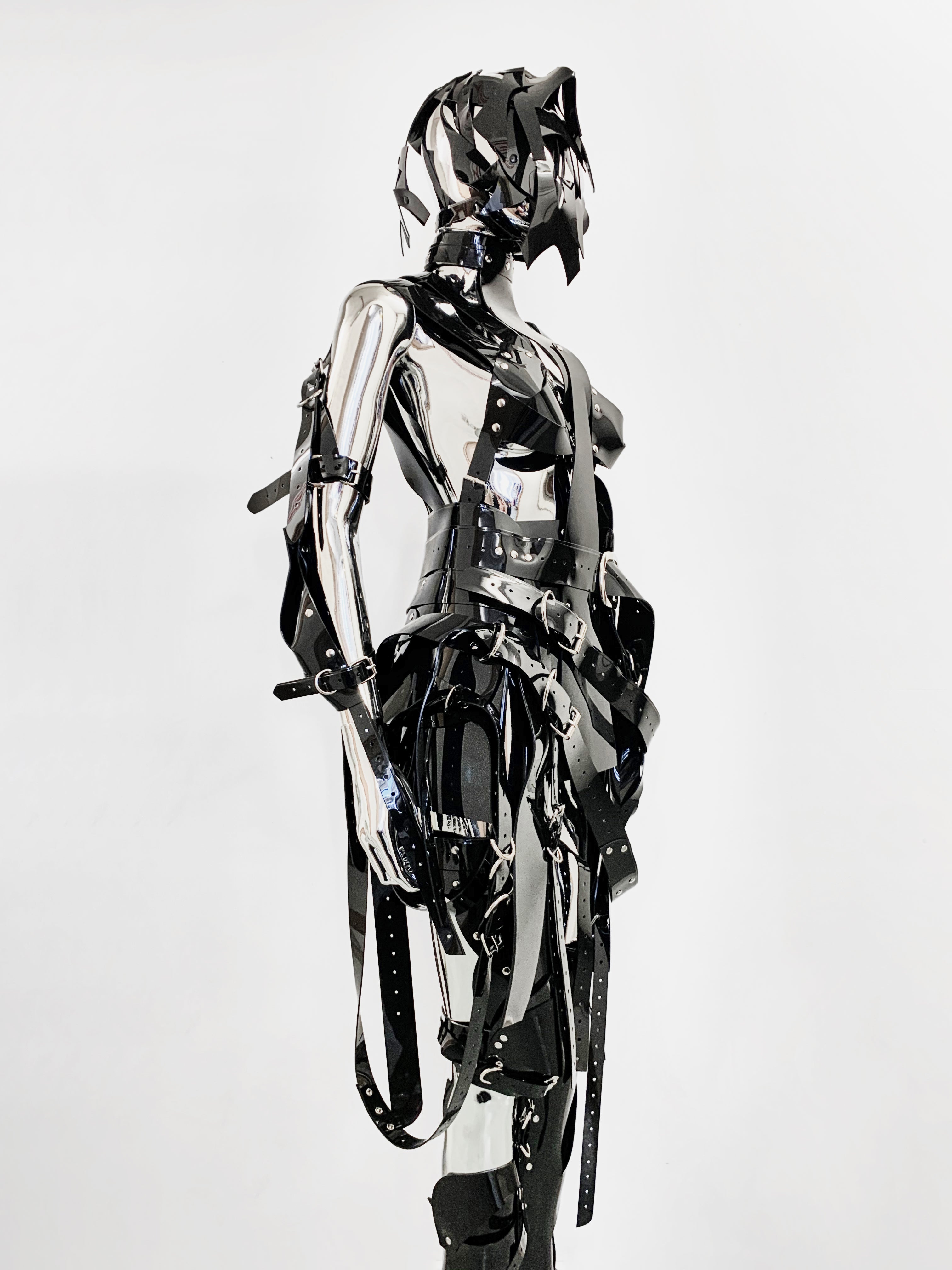 Black Onna Bugeisha by Jivomir Domoustchiev vegan fashion future love design robot kink fetsih superhero cosplay movie character robot