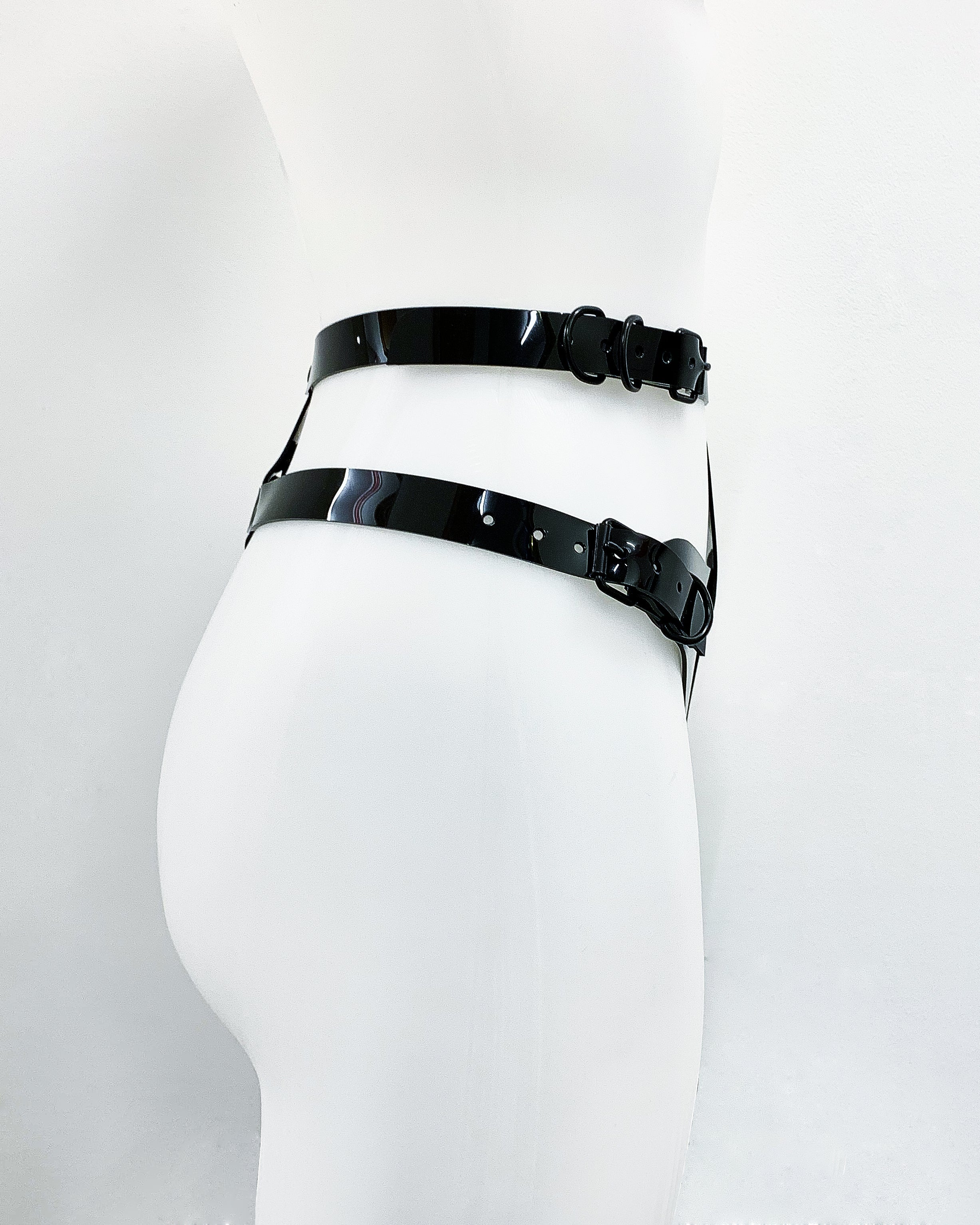 Jivomir Domoustchiev vegan vinyl pvc fashion wearable sculpture hand crafted to order only in East London Atelier independent luxury brand bras and panties knickers