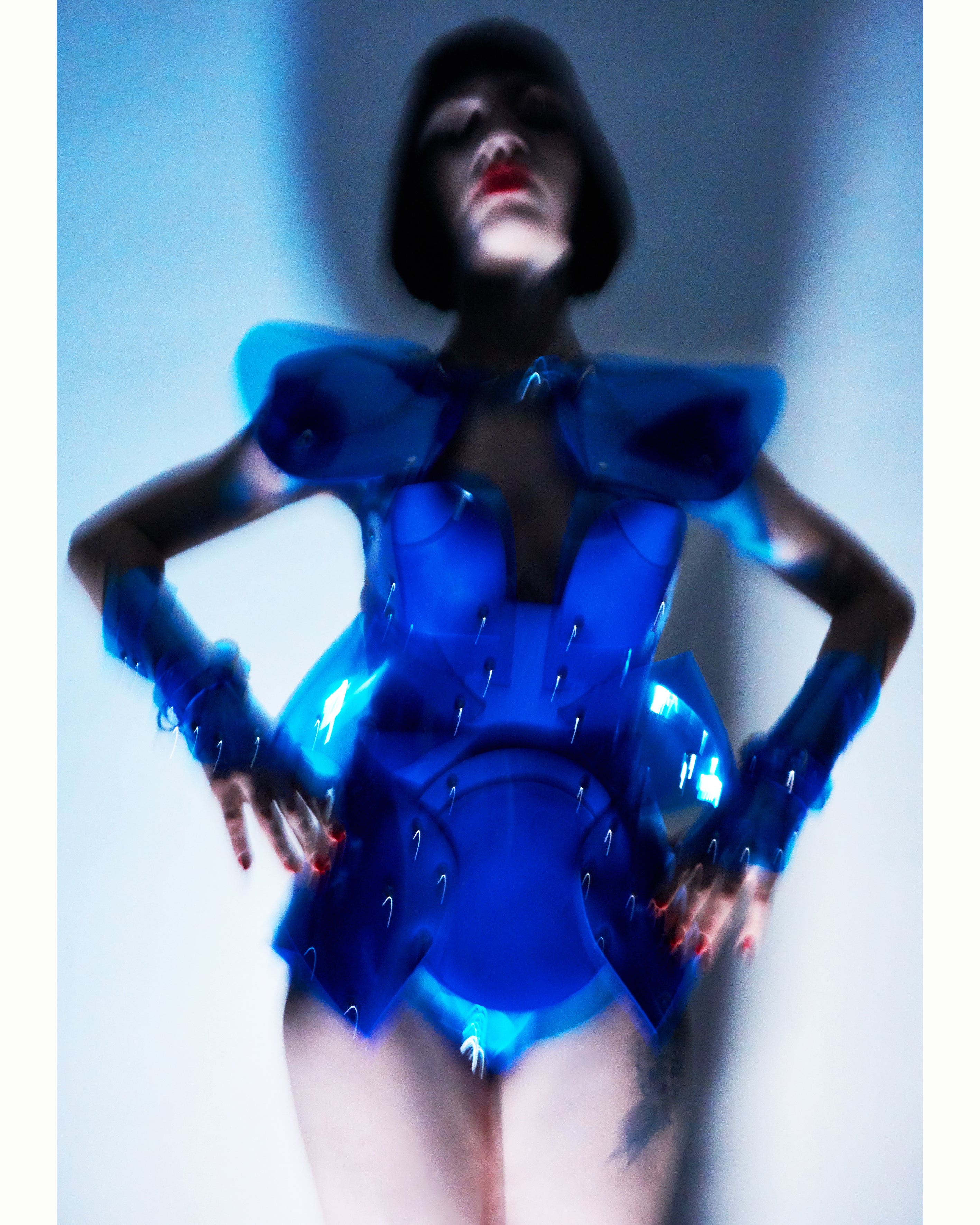 Jivomir Domoustchiev vegan vinyl pvc fashion wearable sculpture hand crafted to order only in East London Atelier independent luxury brand bras and panties knickers
