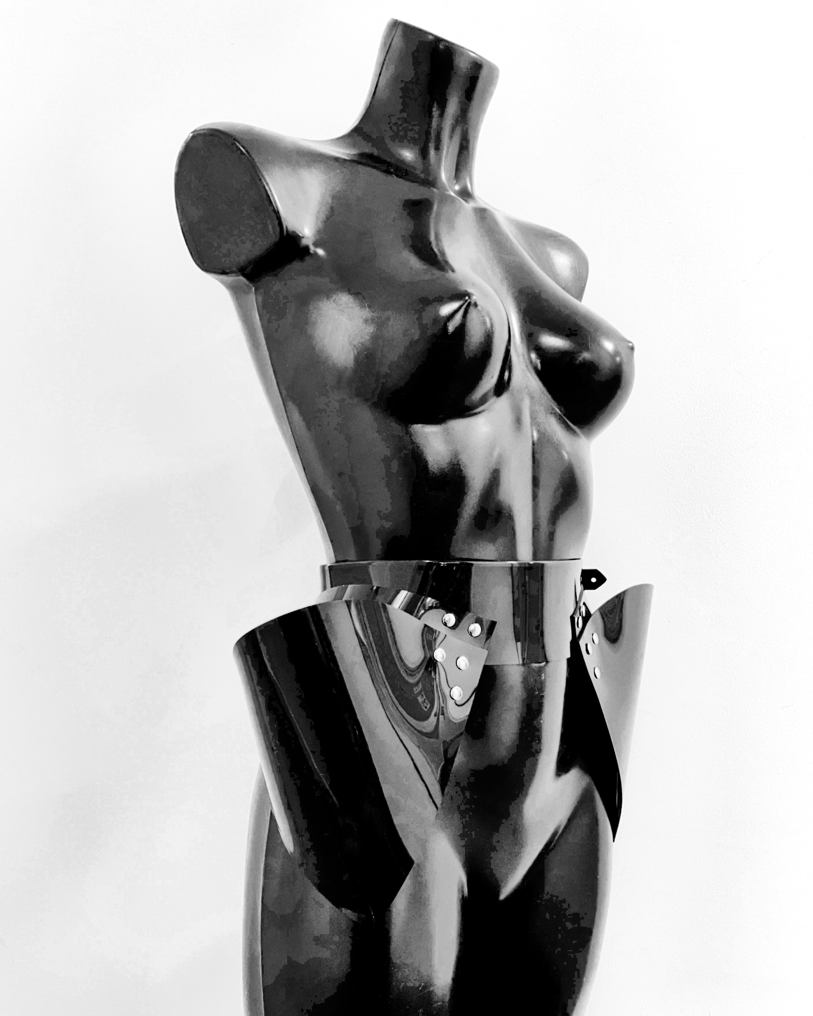 Jivomir Domoustchiev hipster belt vegan vinyl future love superhero kink fetish designer luxury tailoring must