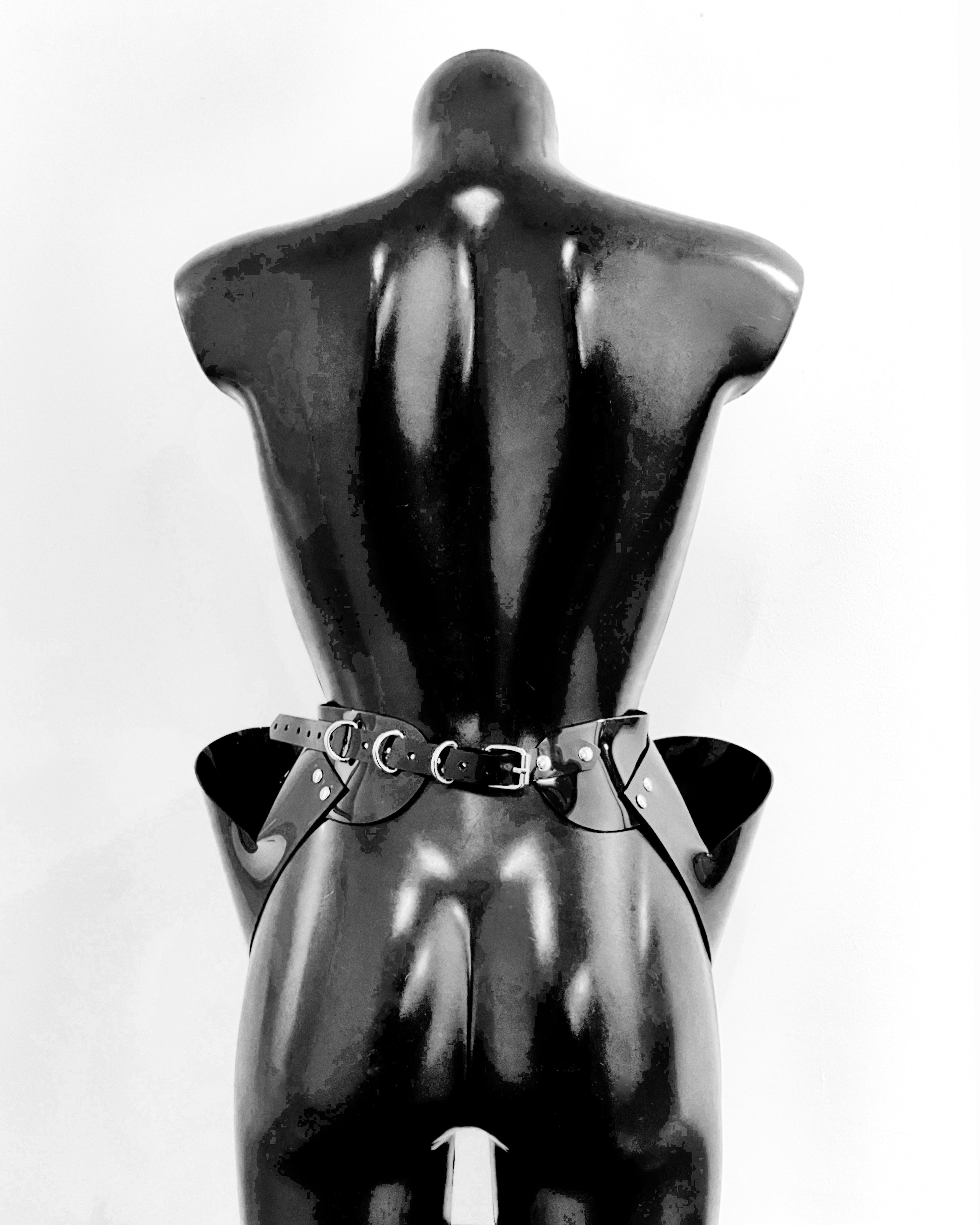 Jivomir Domoustchiev hipster belt vegan vinyl future love superhero kink fetish designer luxury tailoring must