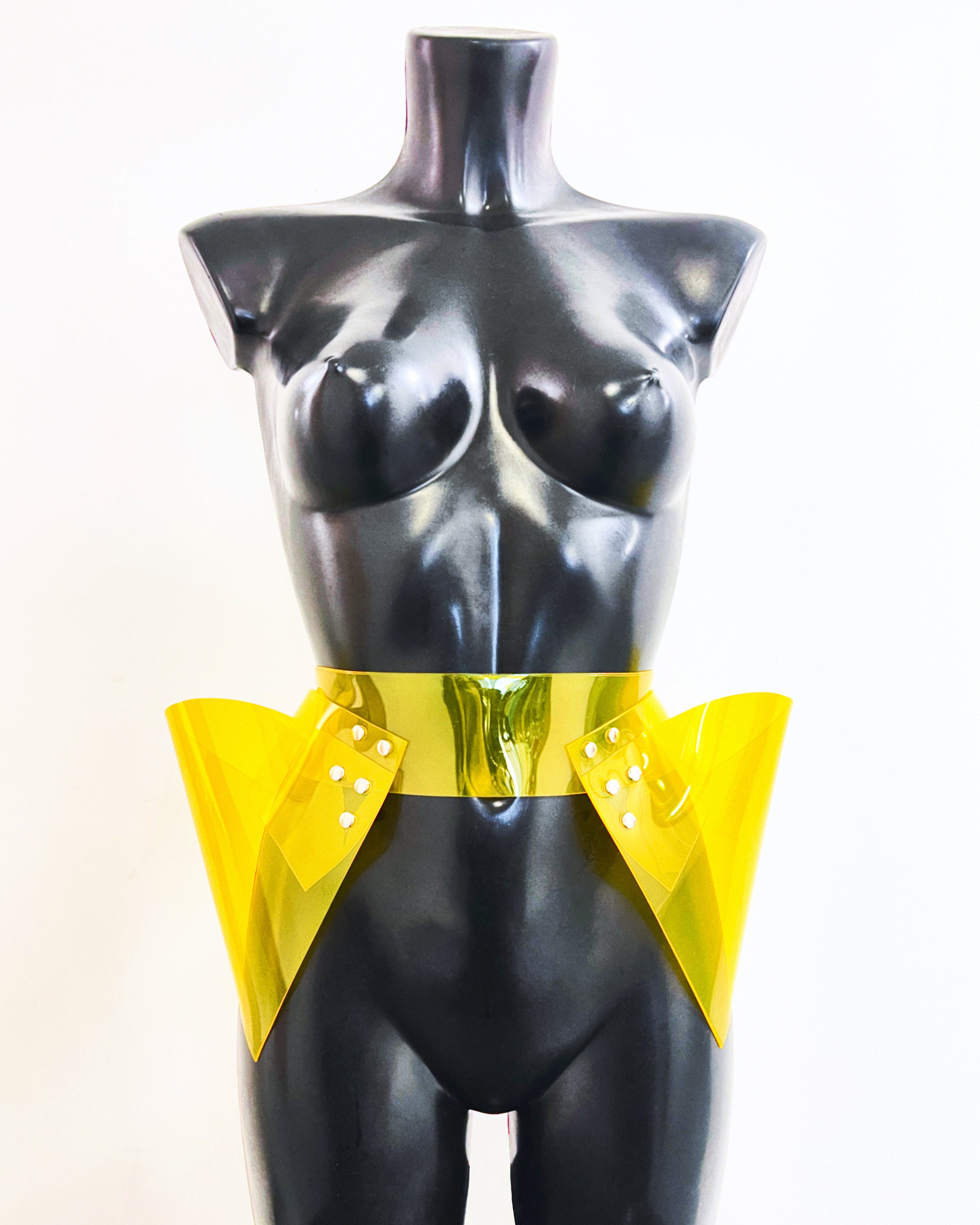 Jivomir Domoustchiev hipster belt vegan vinyl future love superhero kink fetish designer luxury tailoring must