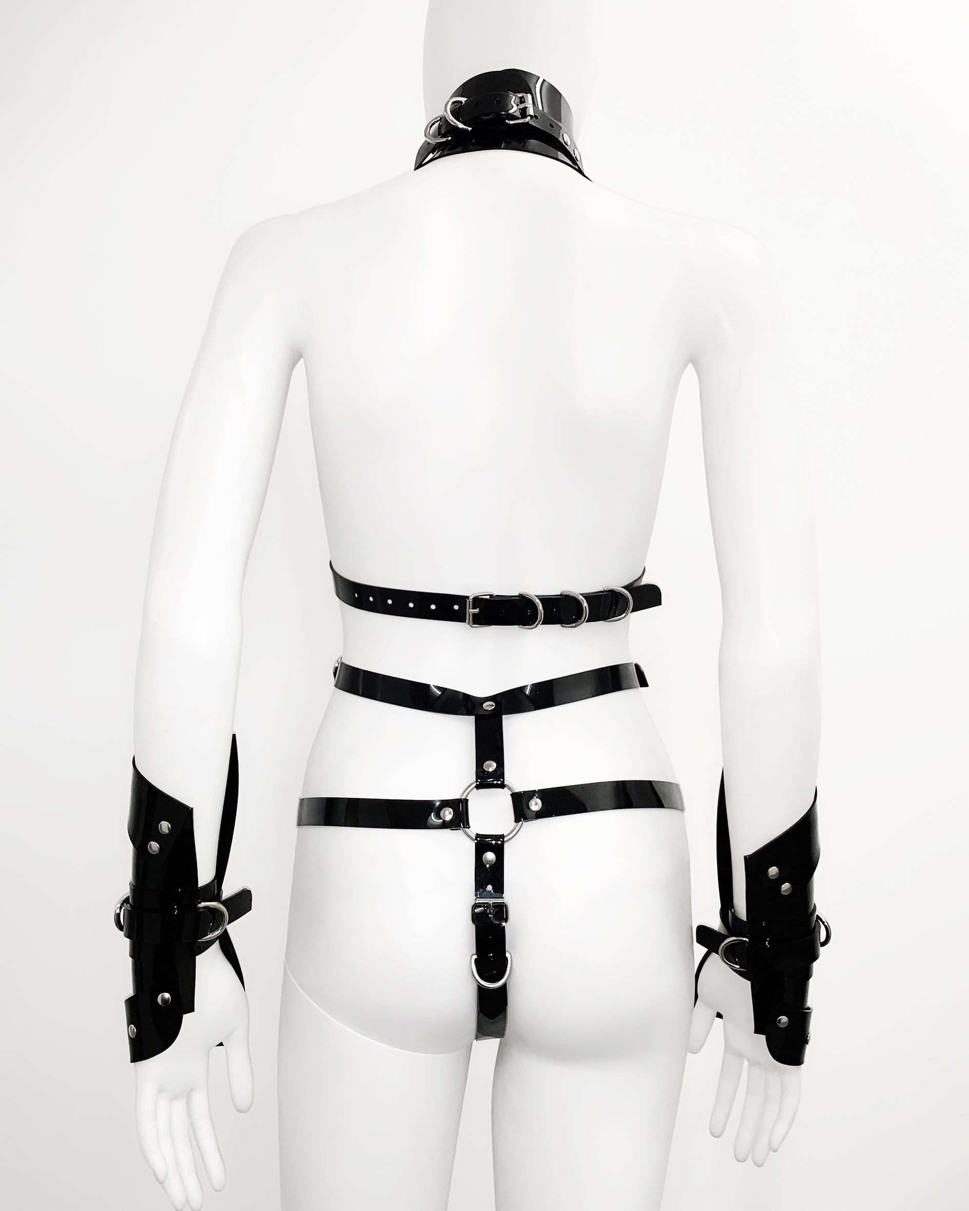 Jivomir Domoustchiev vegan vinyl pvc fashion wearable sculpture hand crafted to order only in East London Atelier independent luxury brand