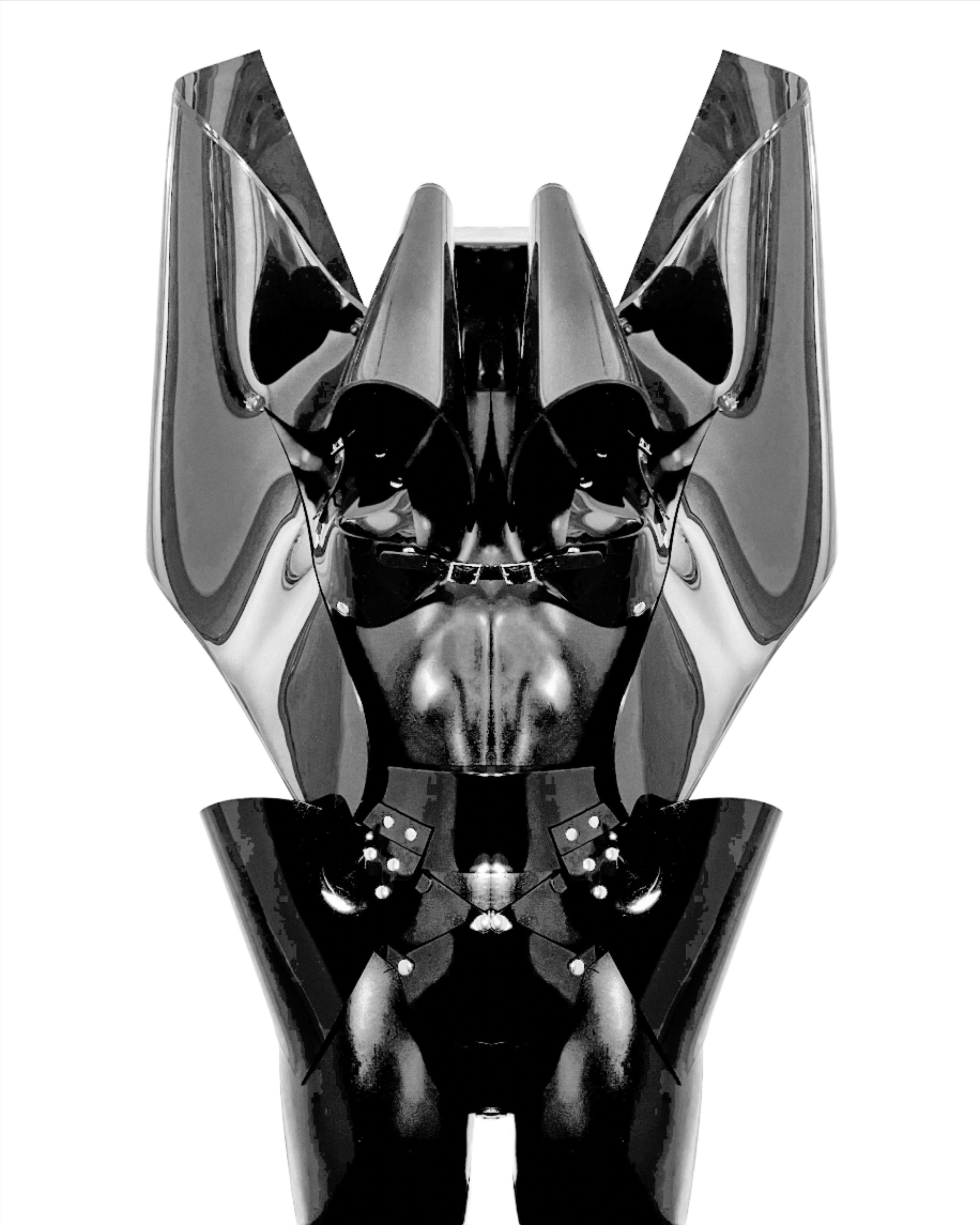 Jivomir Domoustchiev vegan vinyl pvc fashion wearable sculpture hand crafted to order only in East London Atelier independent luxury brand