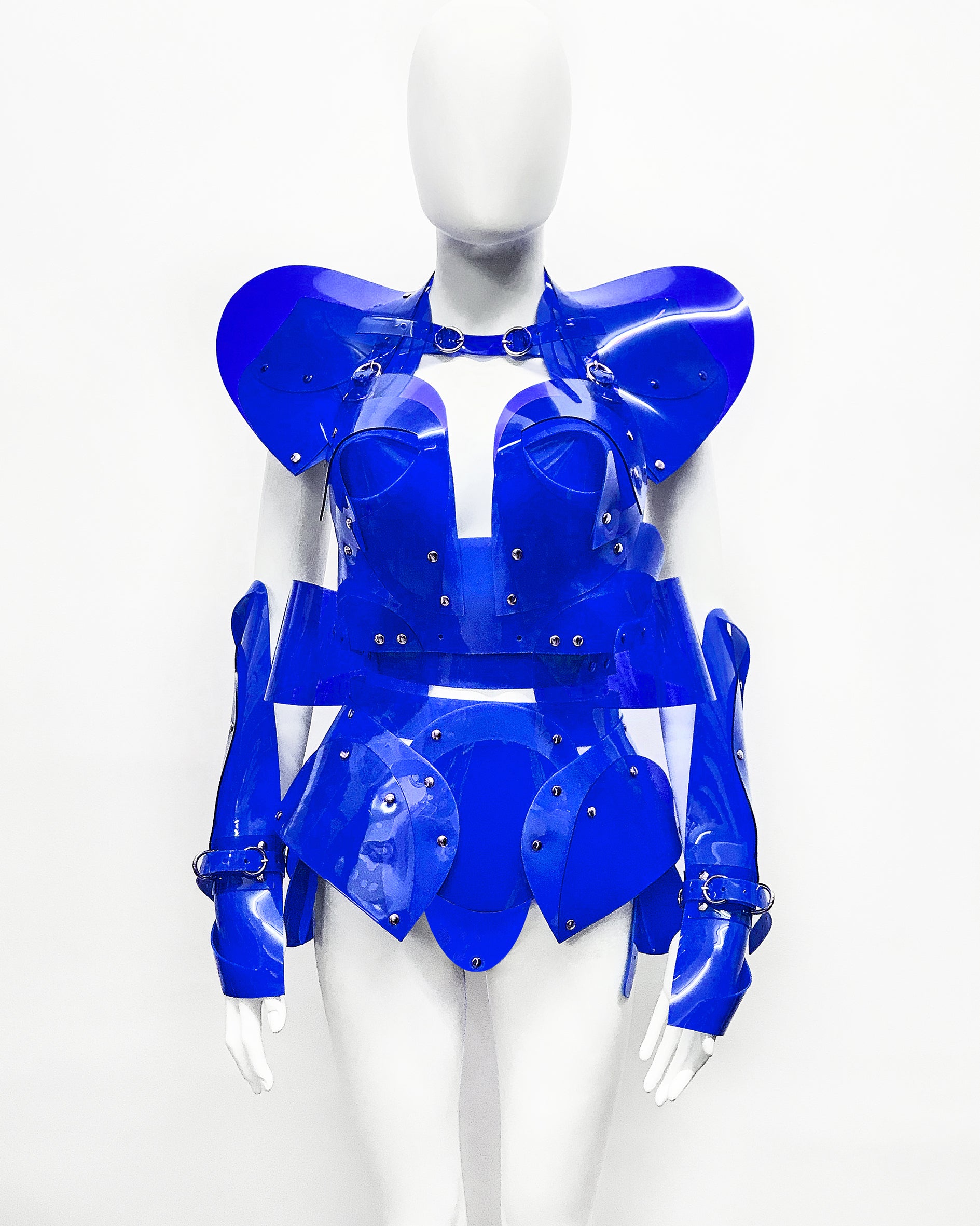 Jivomir Domoustchiev vegan vinyl pvc fashion wearable sculpture hand crafted to order only in East London Atelier independent luxury brand bras and panties knickers