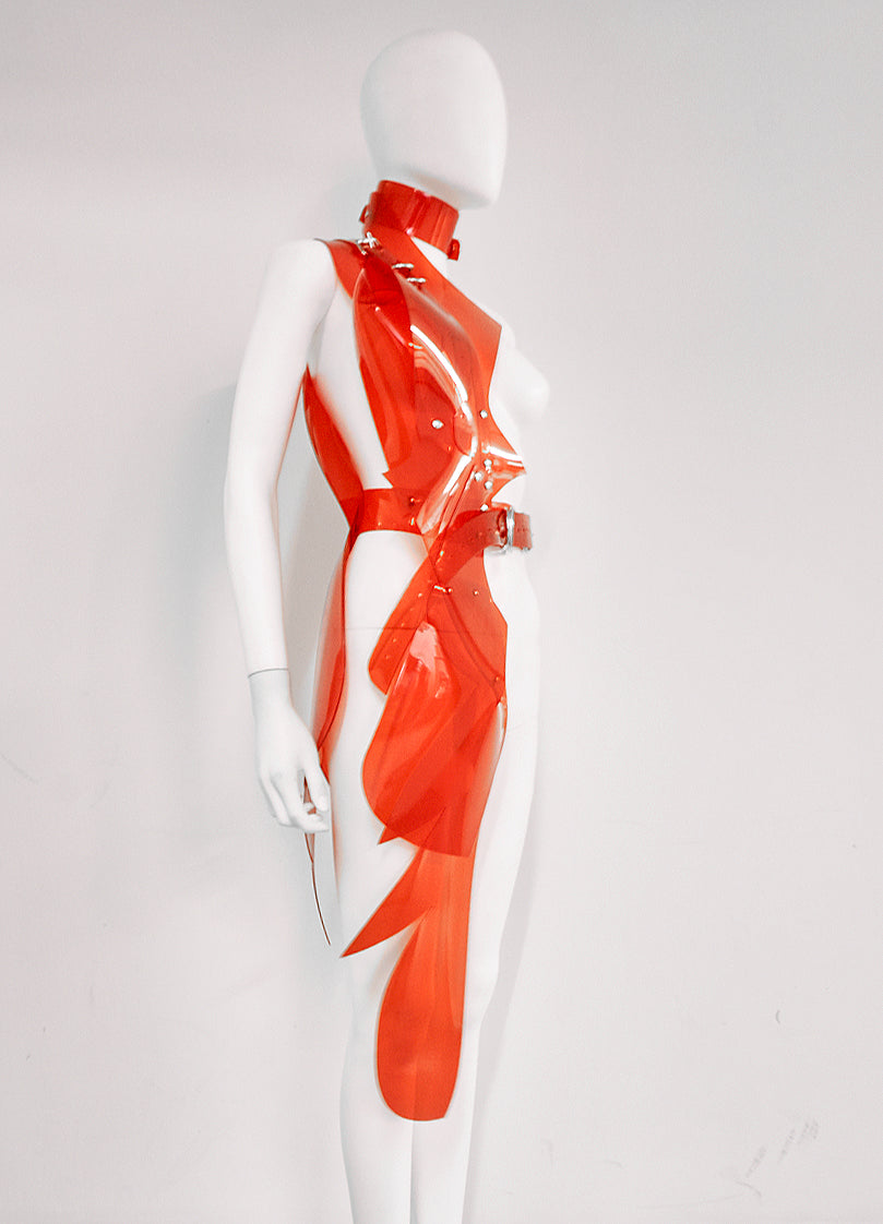 Jivomir Domoustchiev sculpture half dress superhero cosplay luxury future design love modernity vegan couture