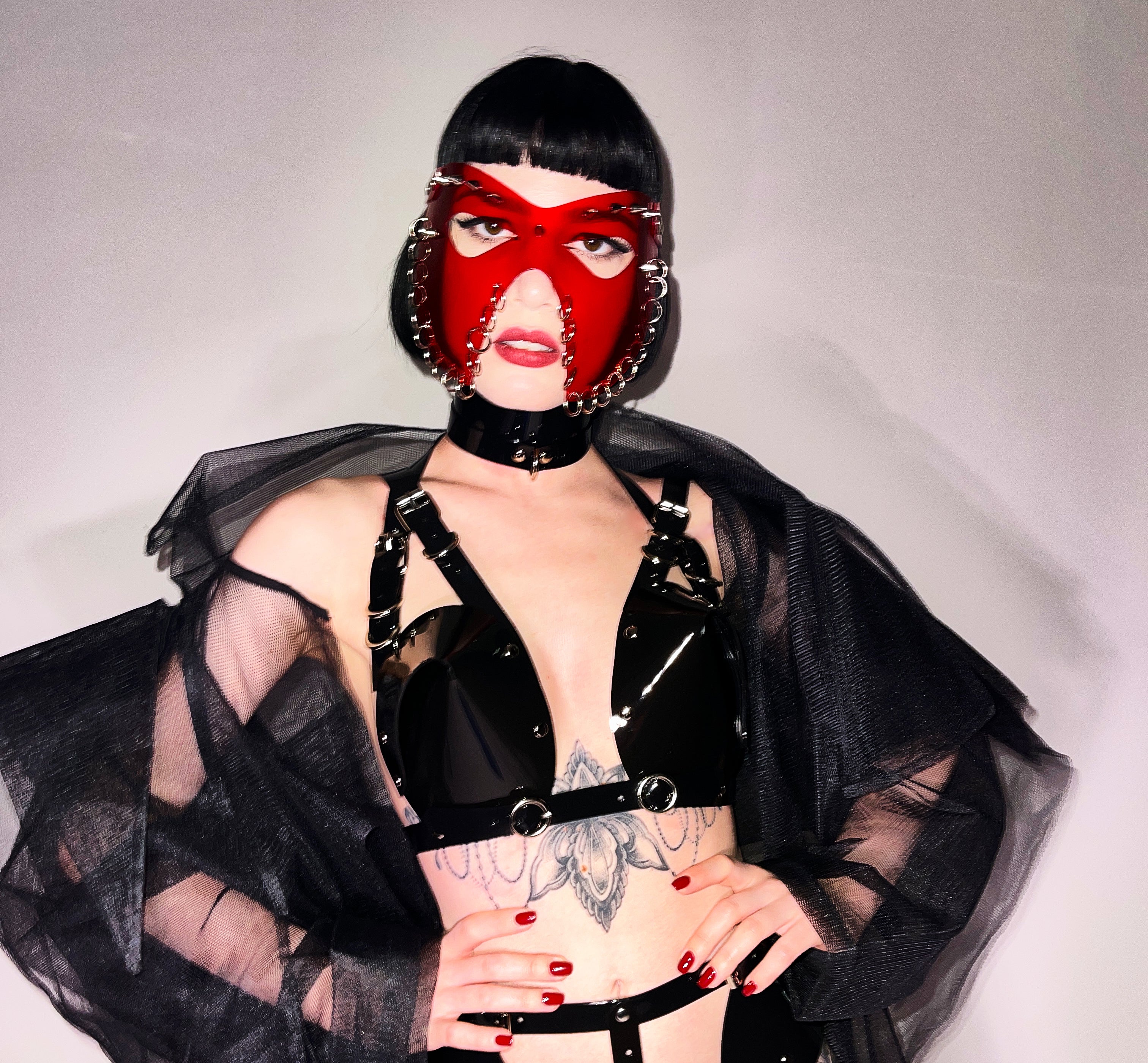 Jivomir Domoustchiev vegan vinyl pvc fashion wearable sculpture hand crafted to order only in East London Atelier independent luxury brand