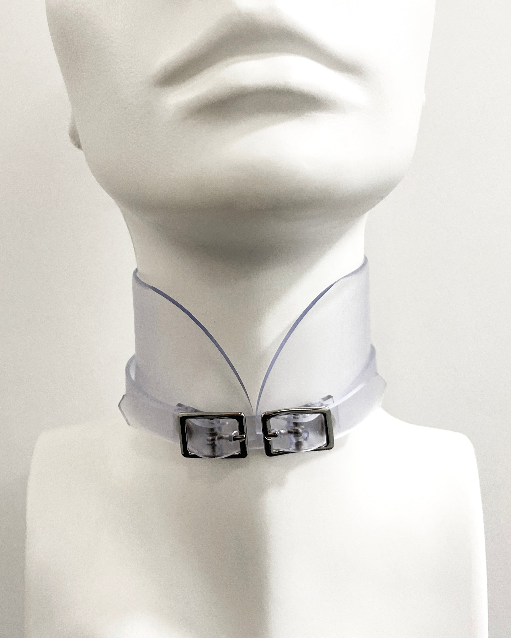 ATÉLIER JIVOMIR VEGAN LUXURY FASHION ACCESSORIES COLLAR CHOKER FROSTED