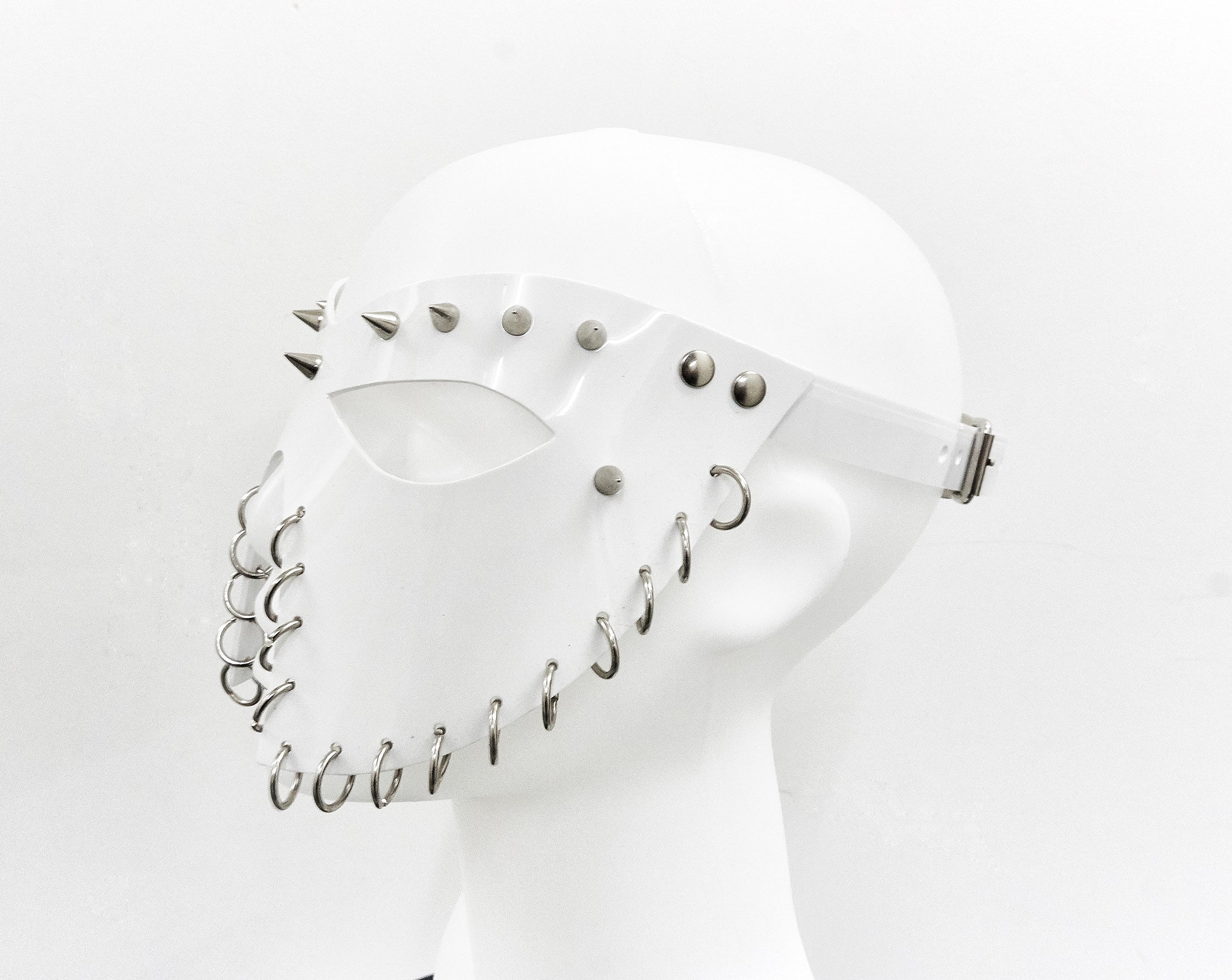 Jivomir Domoustchiev We are all Superhero's vegan vinyl studded maskJivomir Domoustchiev We are all Superhero's vegan vinyl studded mask carnival mardi gras cosplay