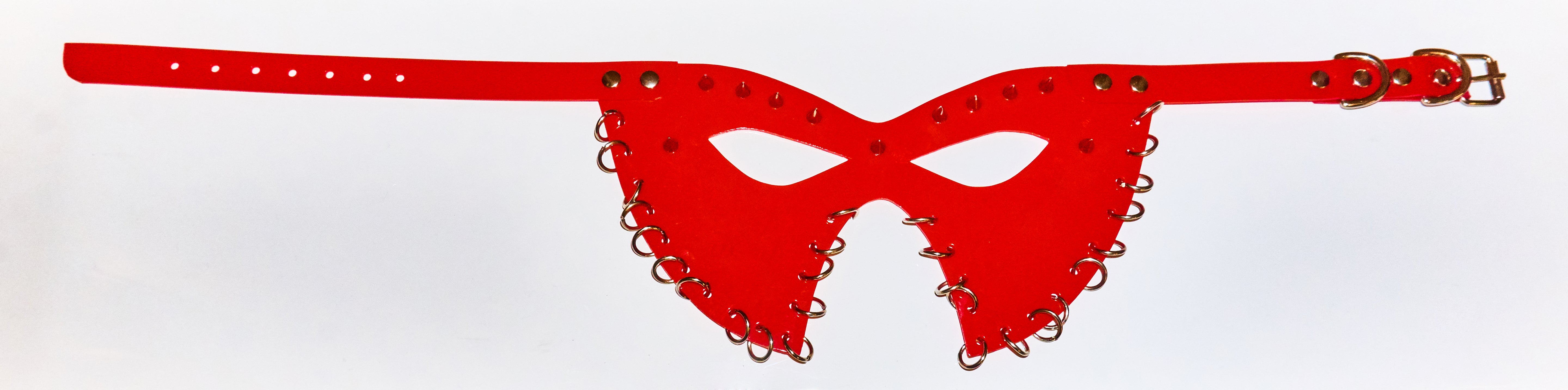 Jivomir Domoustchiev We are all Superhero's vegan vinyl studded maskJivomir Domoustchiev We are all Superhero's vegan vinyl studded mask carnival mardi gras cosplay