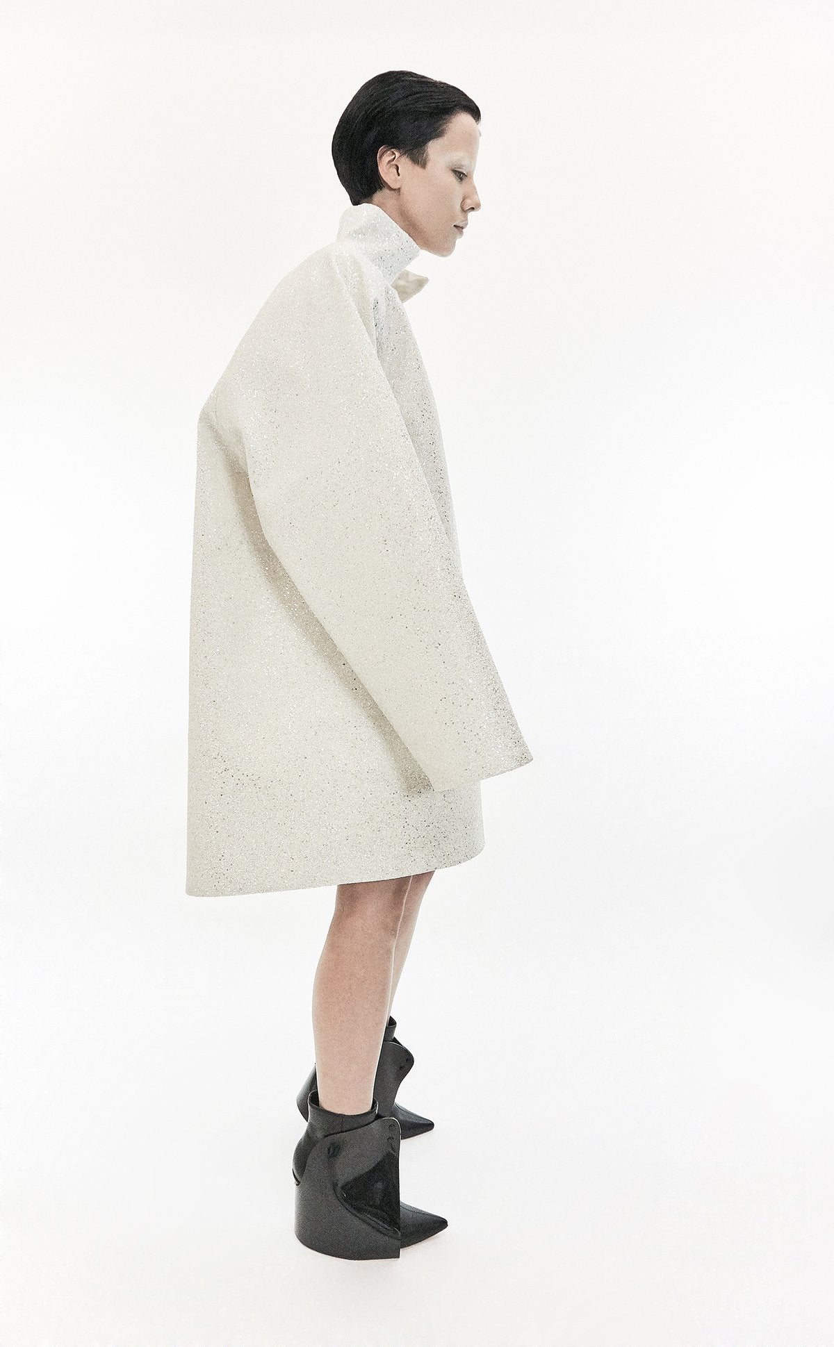 Jivomir Domoustchiev Glitter Coat red black white