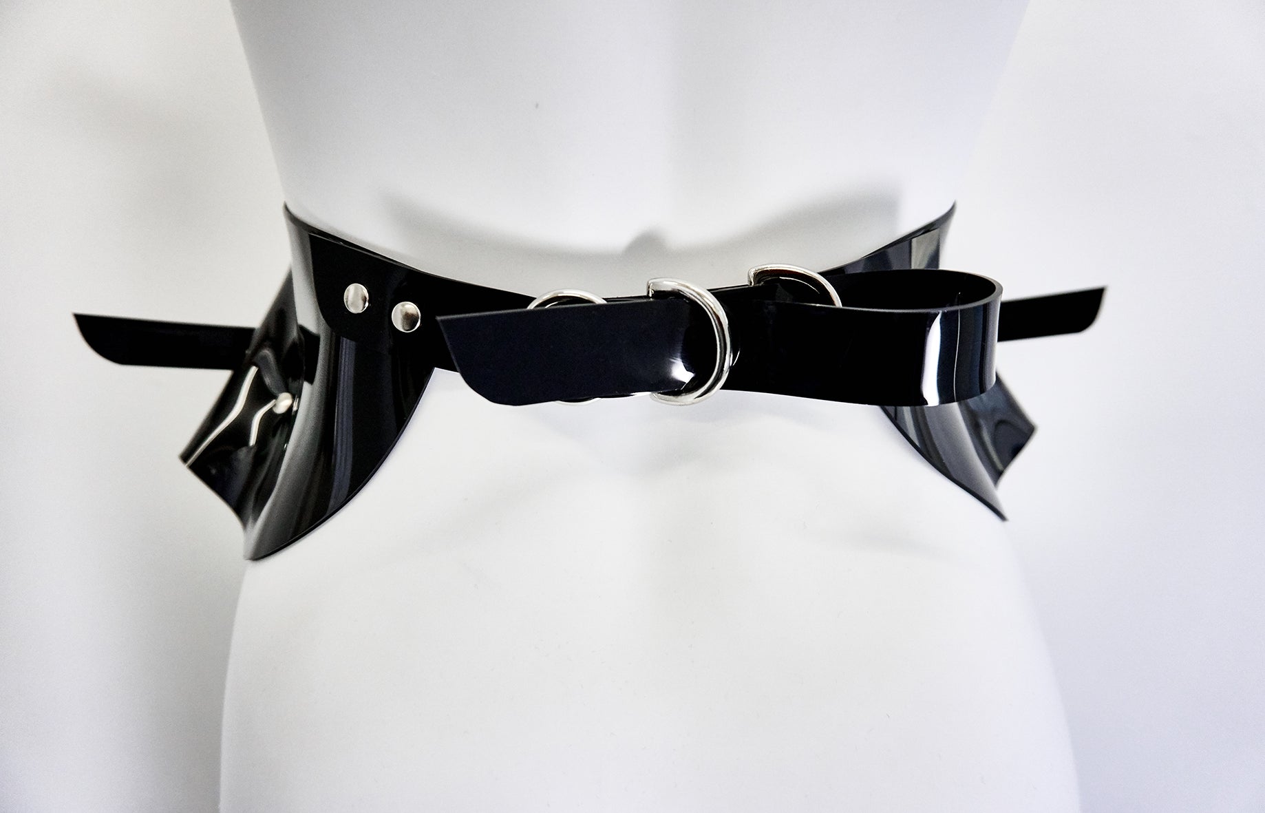 Jivomir Domoustchiev vinyl sculpture belt black