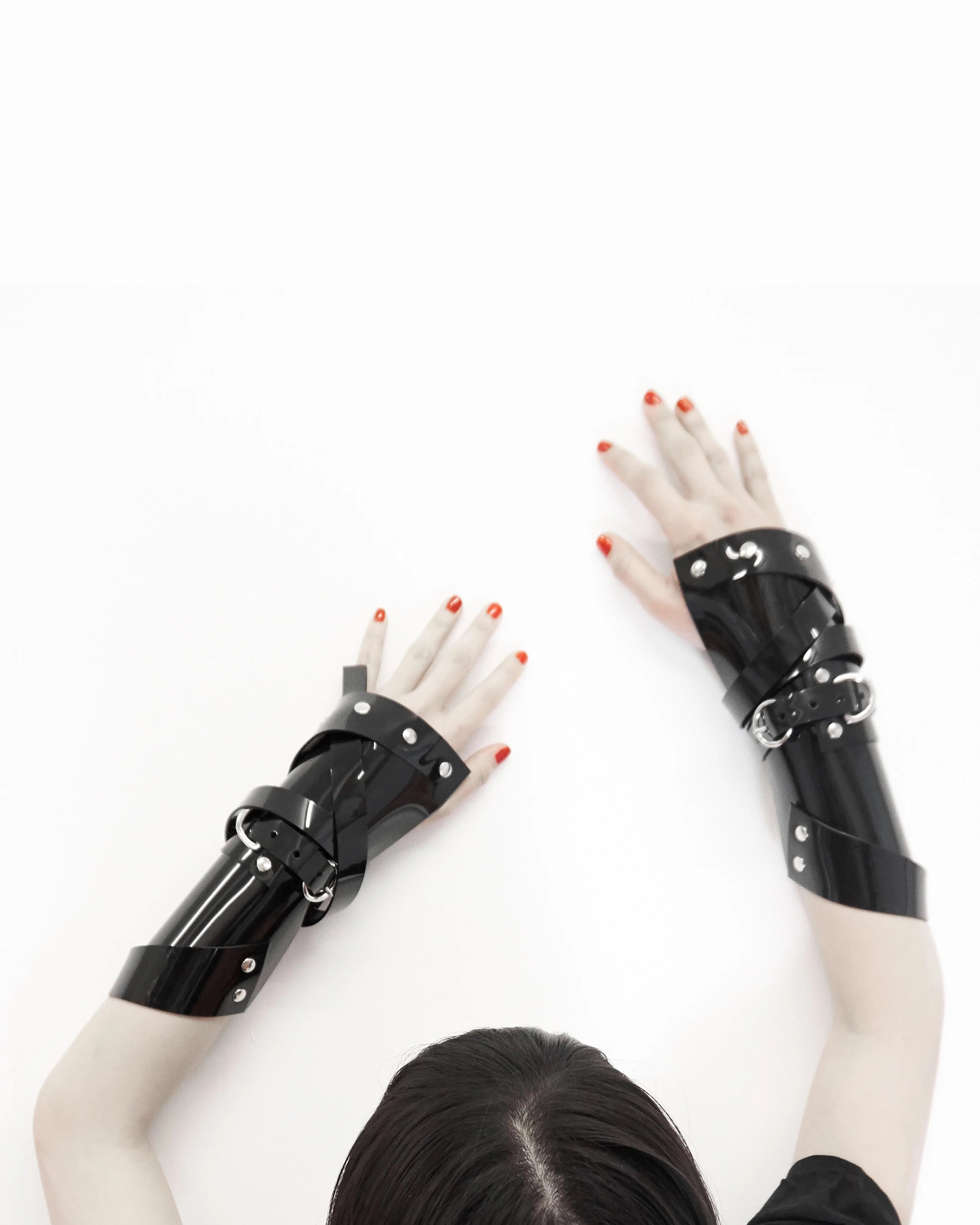 Jivomir Domoustchiev vegan vinyl pvc fashion wearable sculpture hand crafted to order only in East London Atelier independent luxury brand