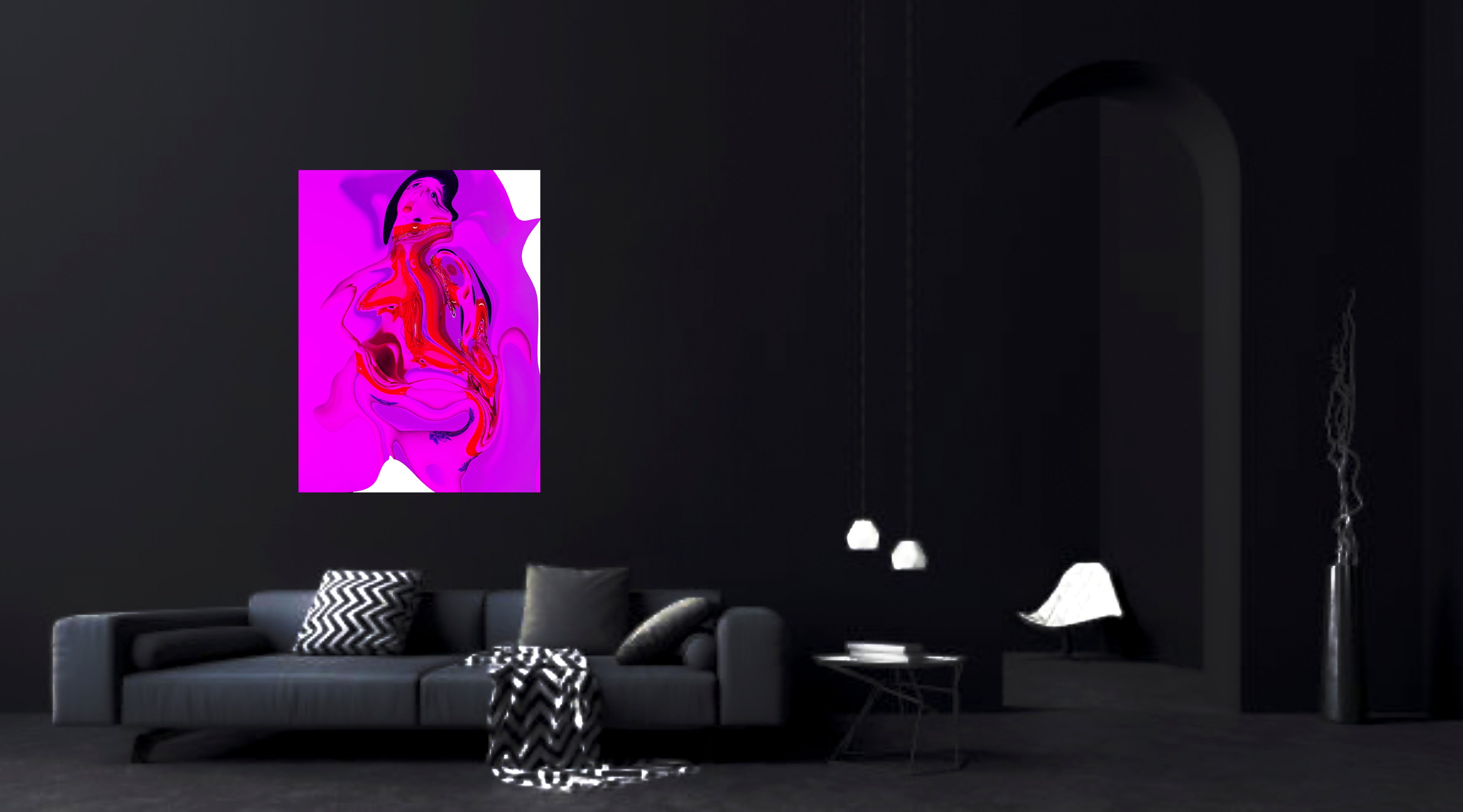 Jivomir Domoustchiev Pop Art digital art future fashion nft artistic expression love present poster metal print collectible fashion photography modern brutalist feminist designer creator futurism wall art interior design furniture couch sofa london berlin new york kink fetish