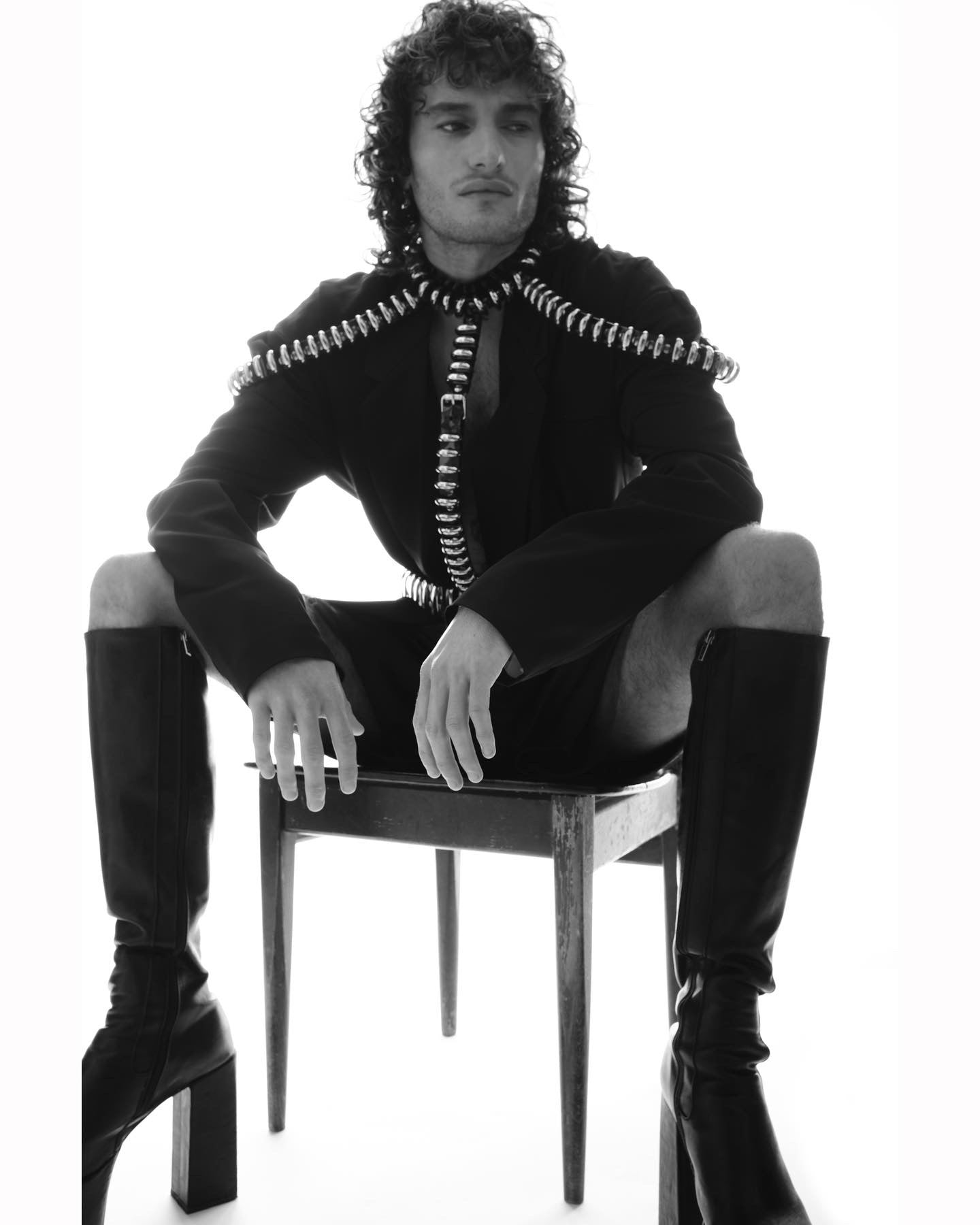 Jivomir Domoustchiev CrAzY Harness ❤️ vegan vinyl luxury fashion kink future fashion vegan love one for all