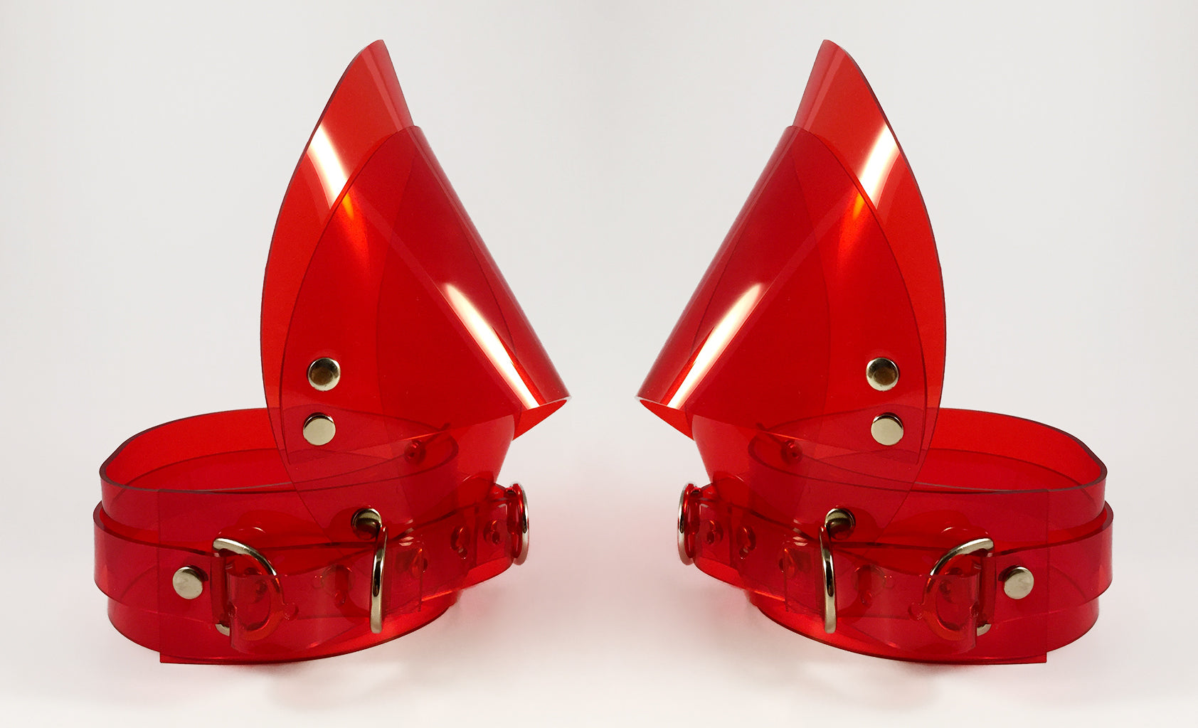 Jivomir Domoustchiev vegan vinyl pvc fashion wearable sculpture hand crafted to order only in East London Atelier independent luxury brand dress collar choker belt