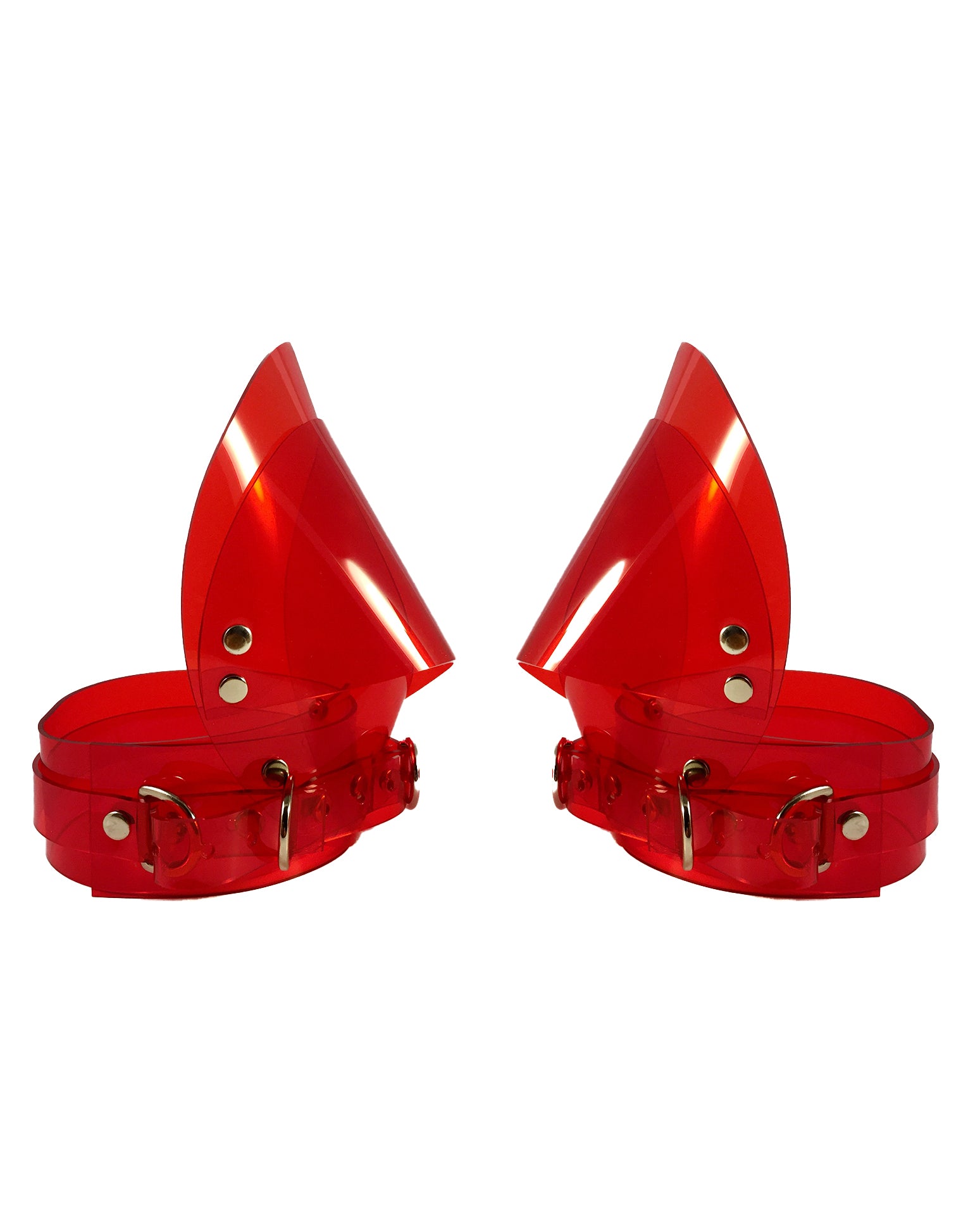 Jivomir Domoustchiev vegan vinyl pvc fashion wearable sculpture hand crafted to order only in East London Atelier independent luxury brand dress collar choker belt