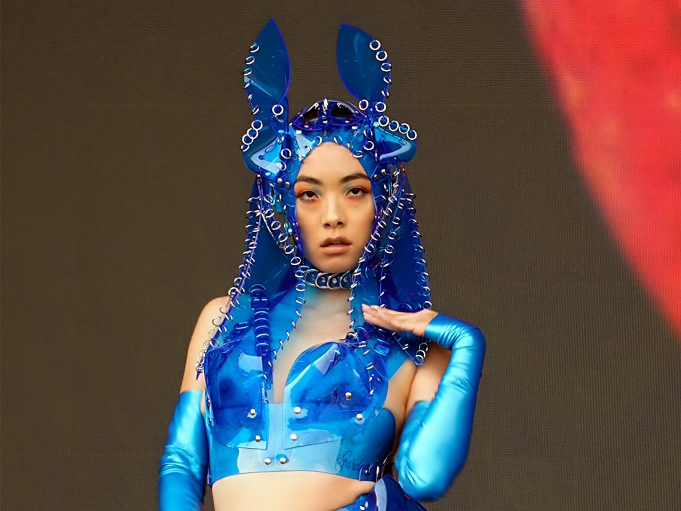 rina-sawayama x Jivomir domoustchiev clear blue