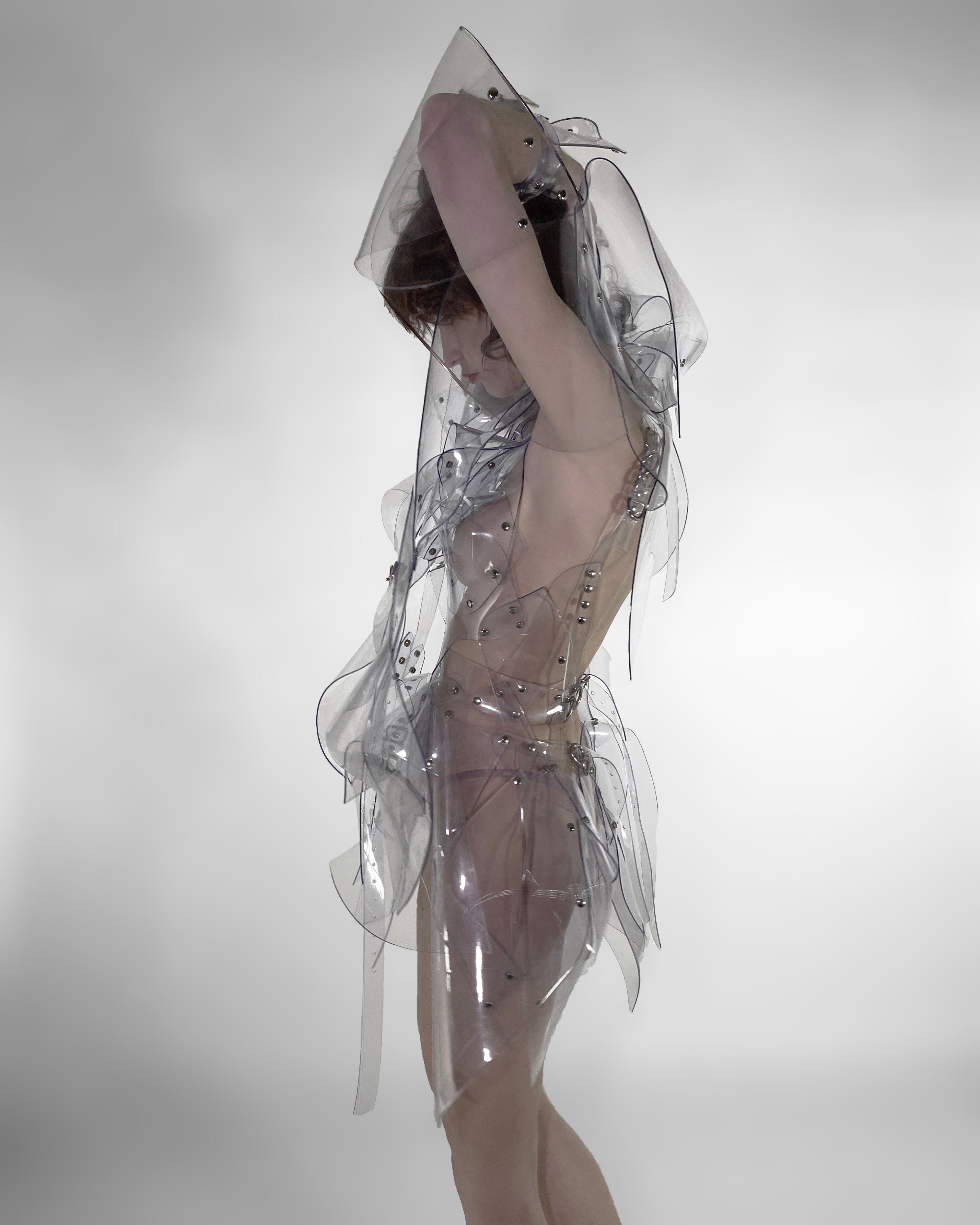 Jivomir Domoustchiev full body armour samurai woman cosplay future robot superhero love vegan sculpture design collectible art