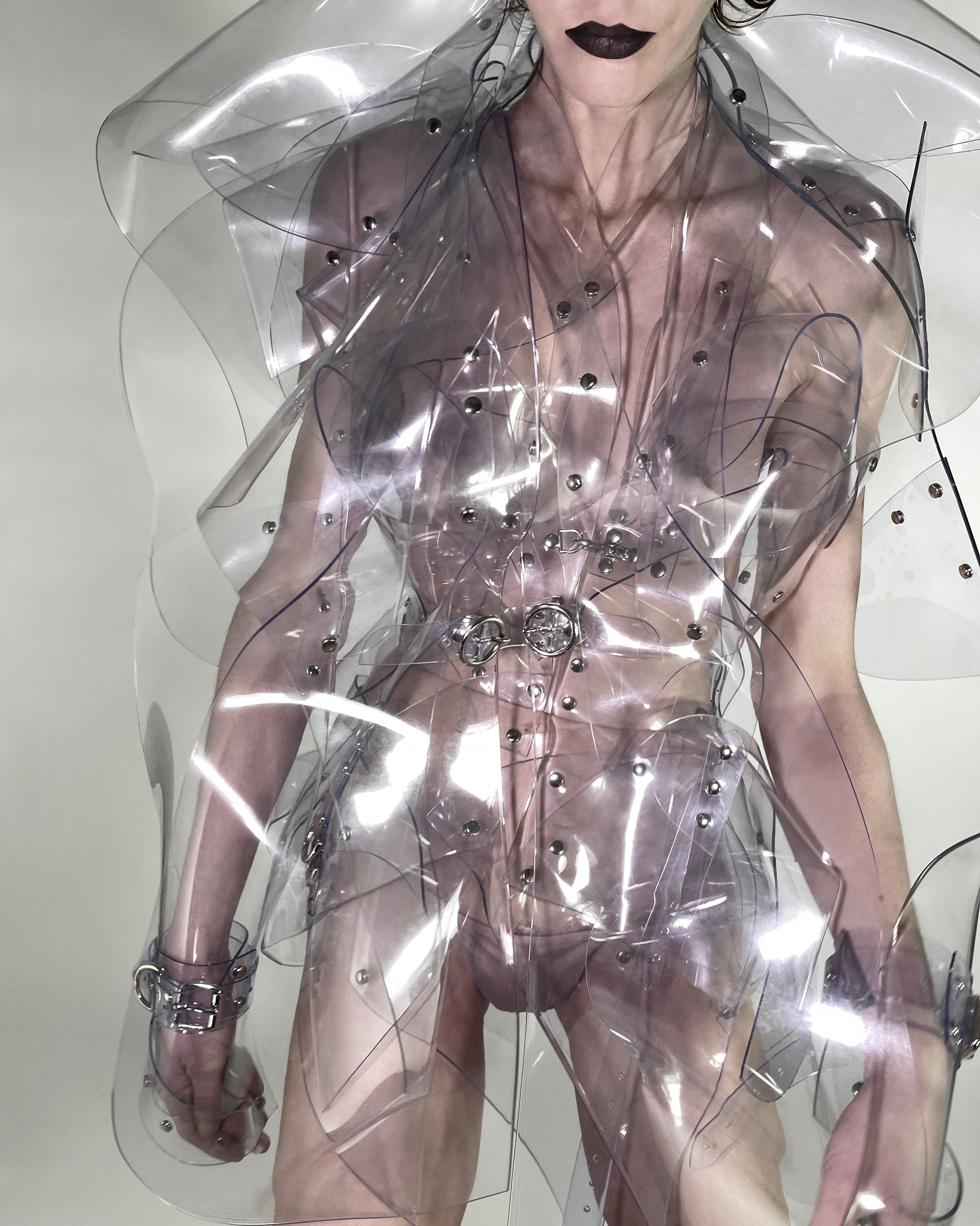 Jivomir Domoustchiev full body armour samurai woman cosplay future robot superhero love vegan sculpture design collectible art