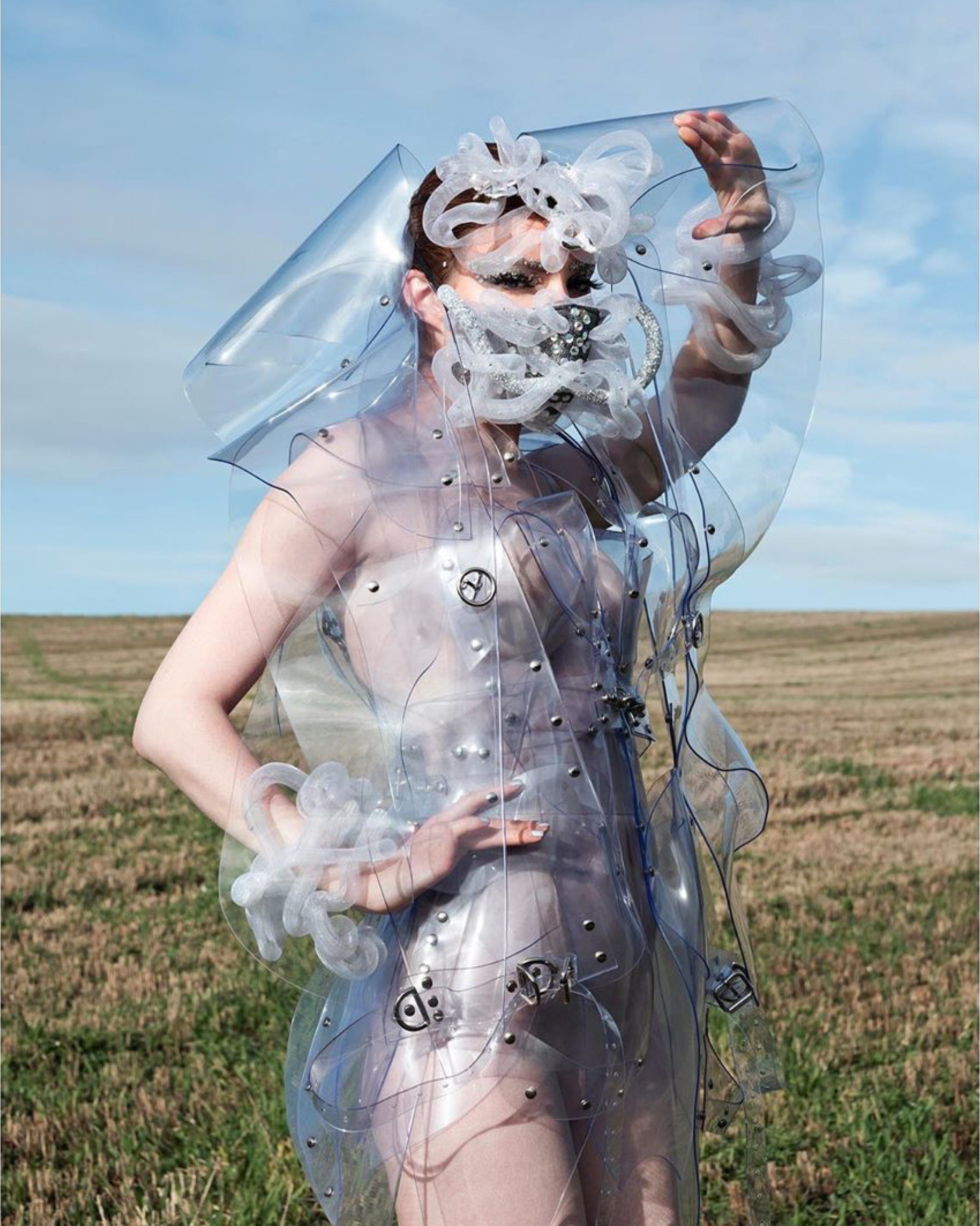 Sophie Conchevelou wearing Jivomir Domoustchiev Couture