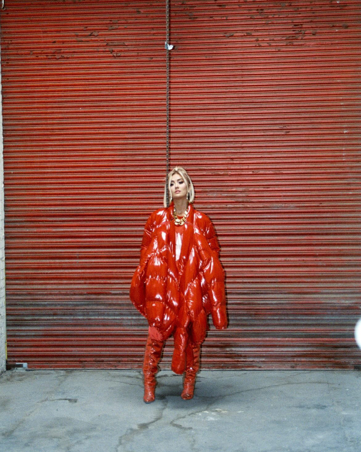 Agnez Mo wearing ATÉLIER JIVOMIR ShapeShifter Bubble Coat 'Patience' Music video PURE FUTURE FASHION REIMAGINEEVERYTHING COAT