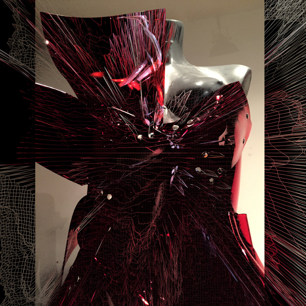 Custom Commission Clear Red Dress VMagazine Photoshoot