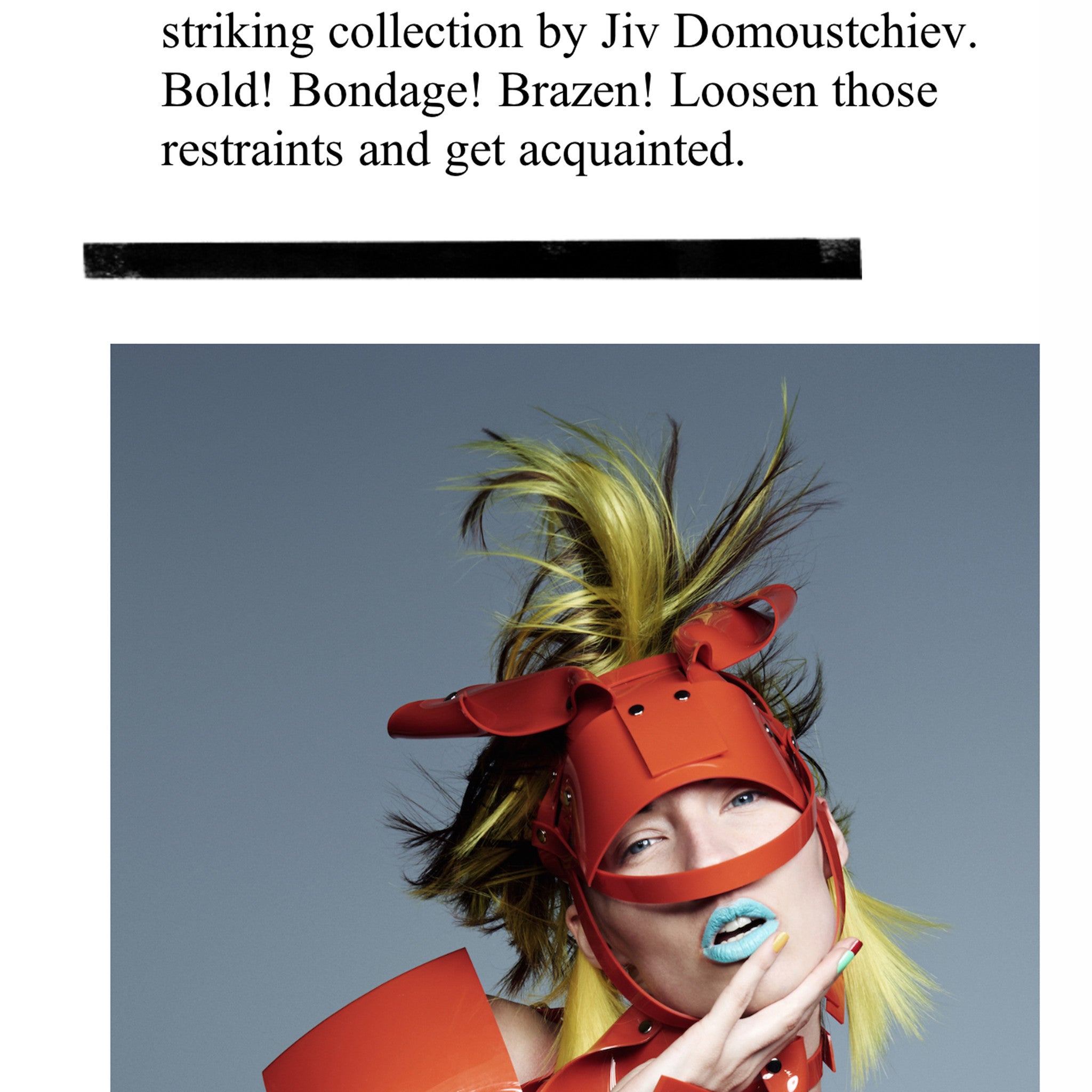 Garage Magazine Interview Jivomir Domoustchiev On his A/W 2016 Collection