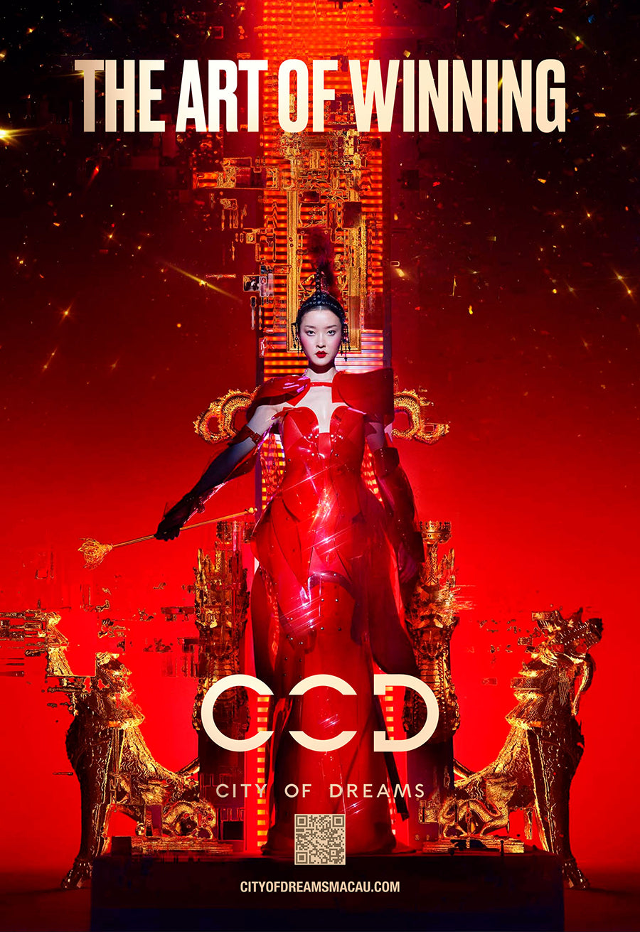 Nick Knight photographs Du Juan wearing ATÉLIER JIVOMIR for City Of Dream Hotel
