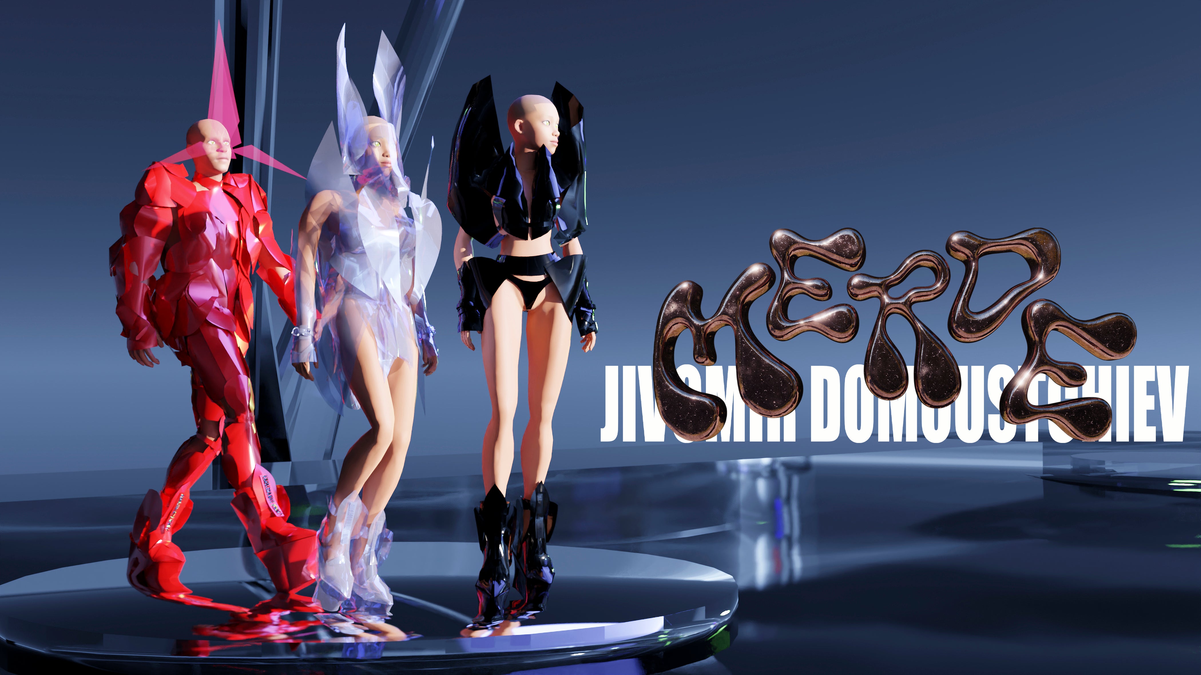 Merde Magazine X Jivomir Domoustchiev Metaverse Fashion Week