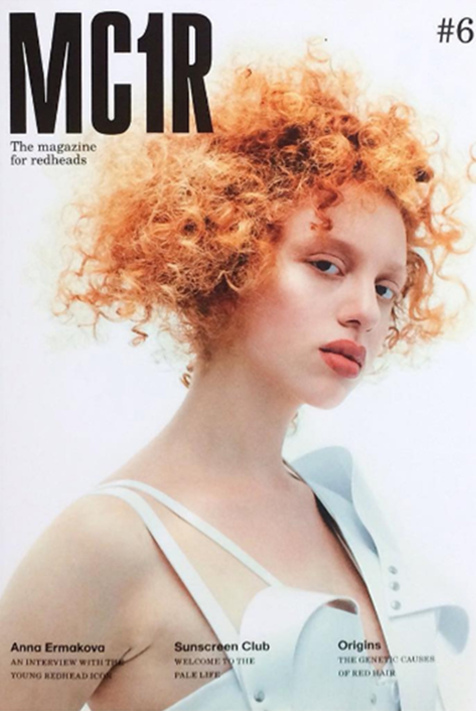 MC1R Magazine cover featuring Jivomir Domoustchiev white vinyl dress
