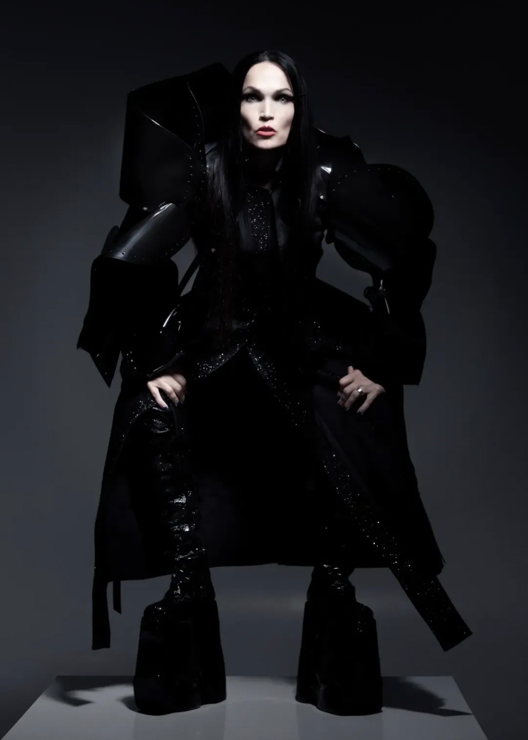 Tarja Turunen wearing Full Look ATÉLIER JIVOMIR FINISH HEAVY METAL VOCALIST RECORDING ARTIST FASHION PORTRAIT