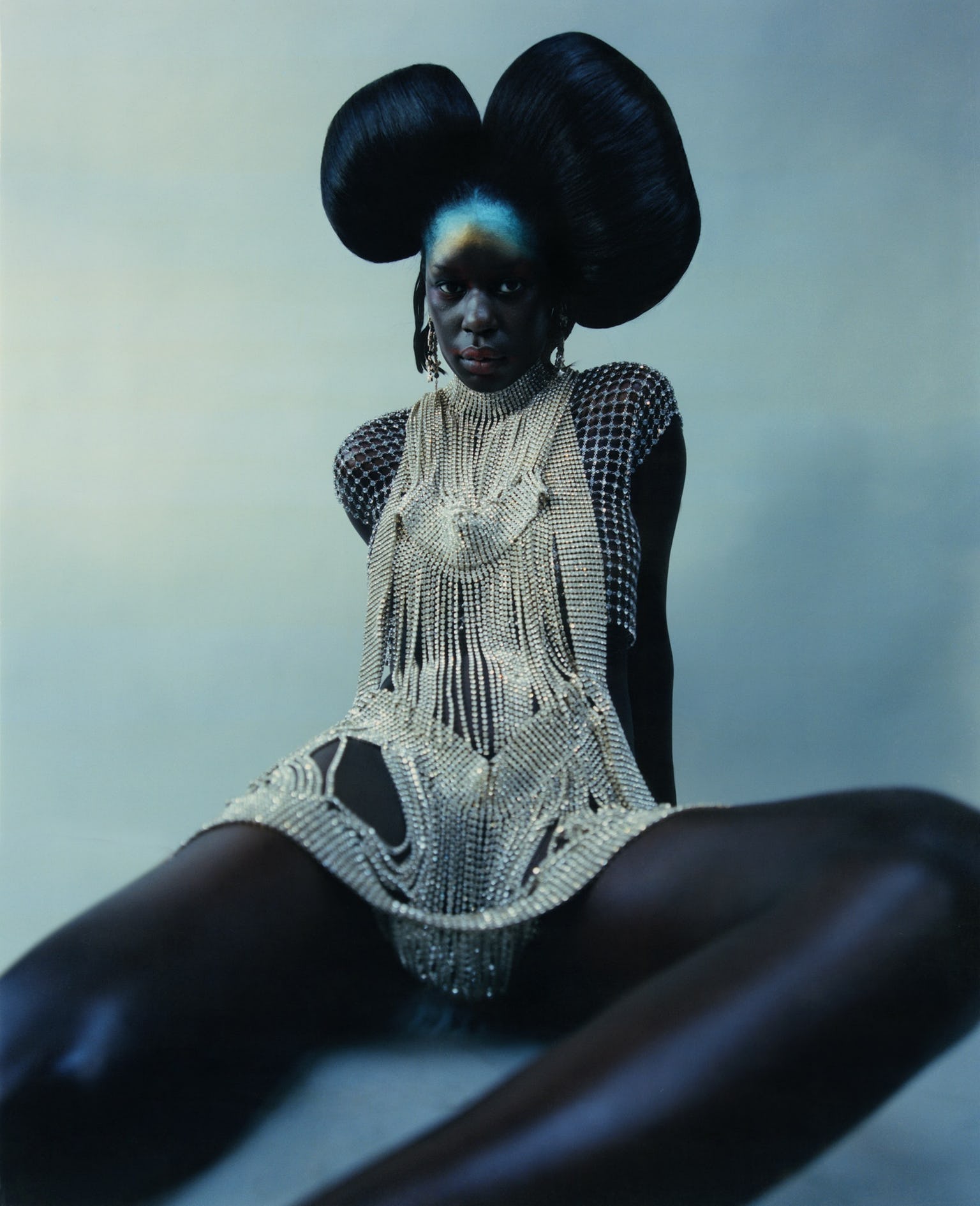 W Magazine featuring Jivomir Domoustchiev archive Swarovski Crystal Dress