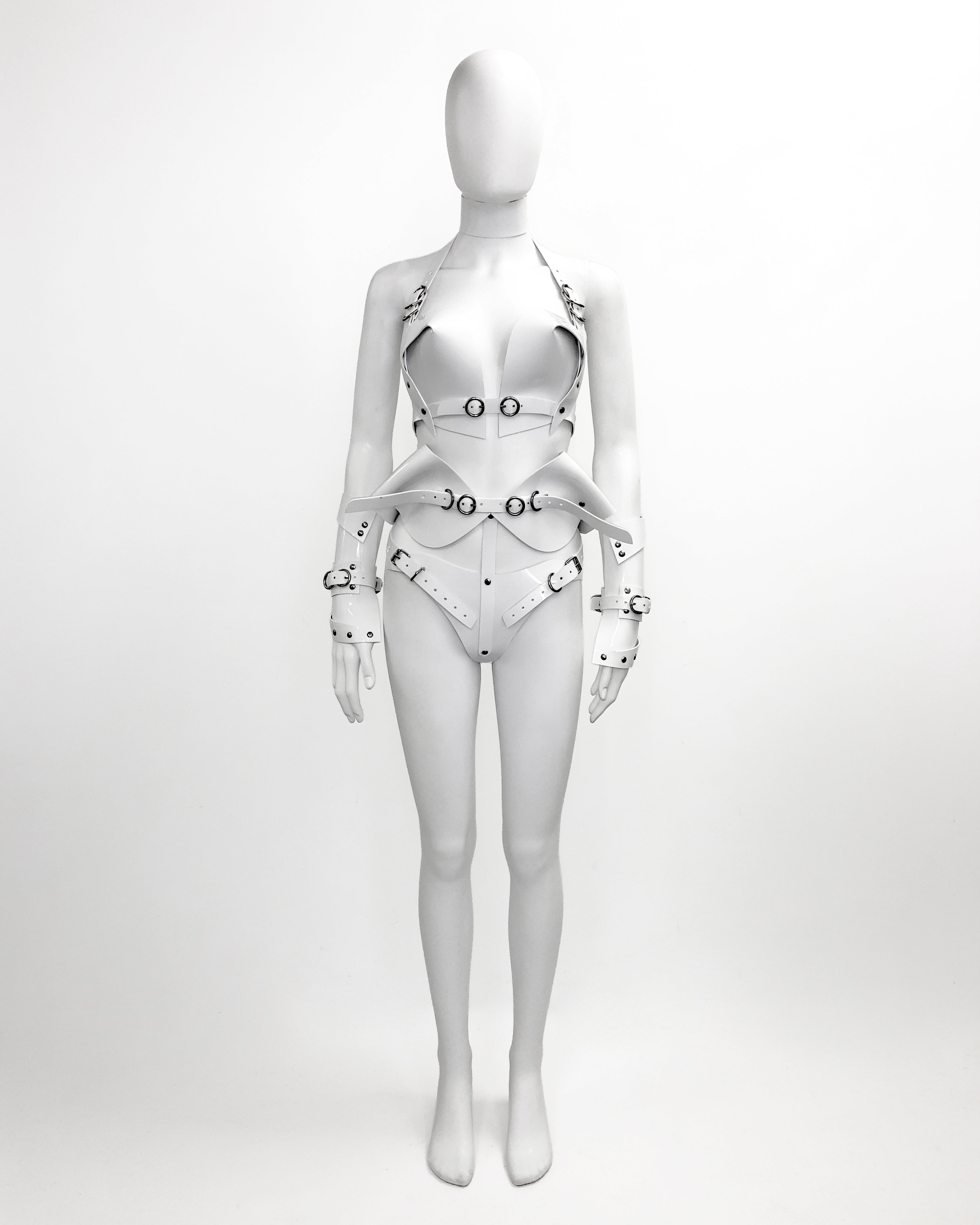 ATÉLIER JIVOMIR LUXURY VEGAN VINYL KINK FASHION CRAFTED ACCESSORIES BODY JEWELLERY