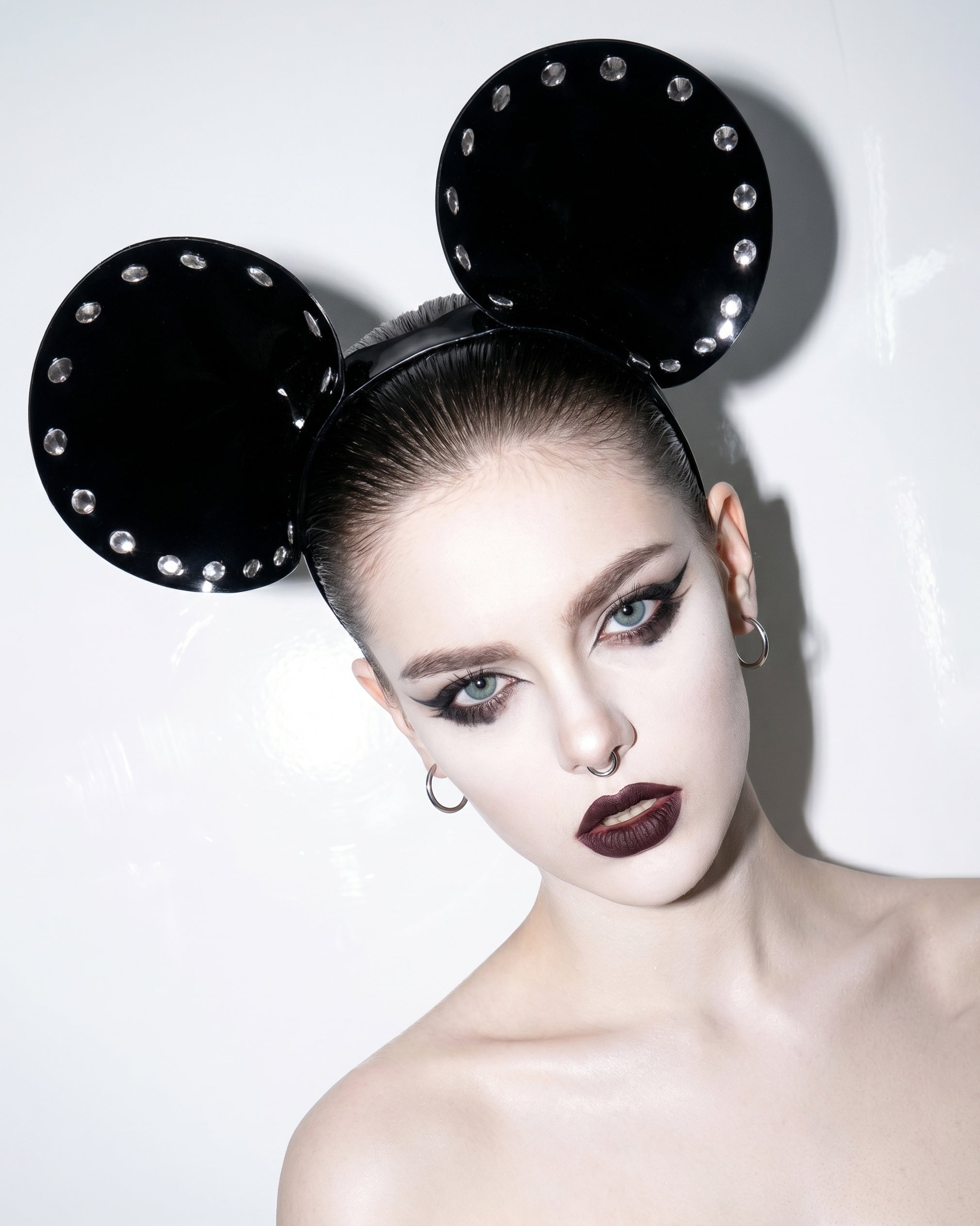 ATÉLIER JIVOMIR LUXURY VEGAN FASHION AND ACCESSORIES STUDDED HEABAND