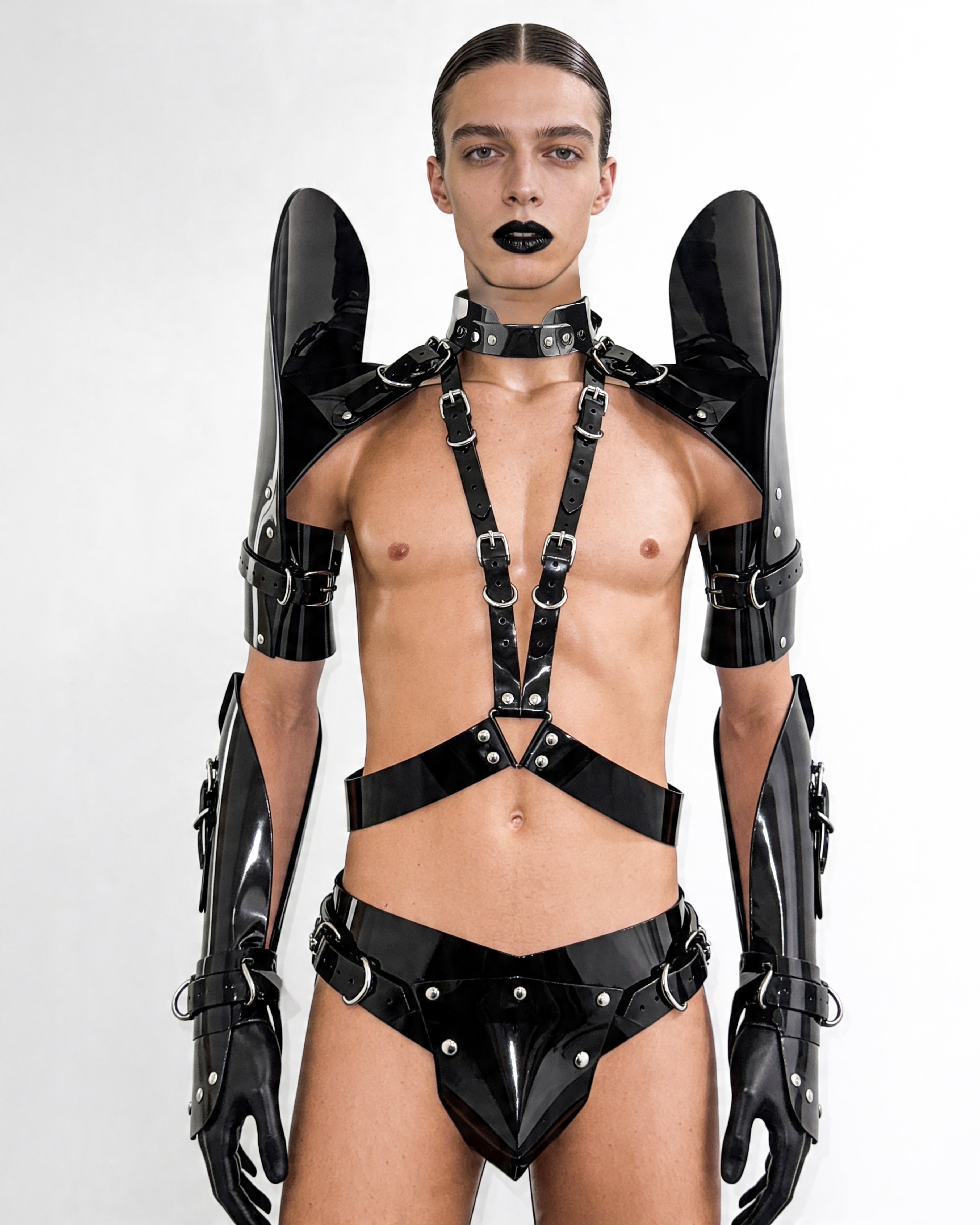ATÉLIER JIVOMIR  MENS VEGAN HARNESS LUXURY FASHION ACCESSORIES  CRAFTED  