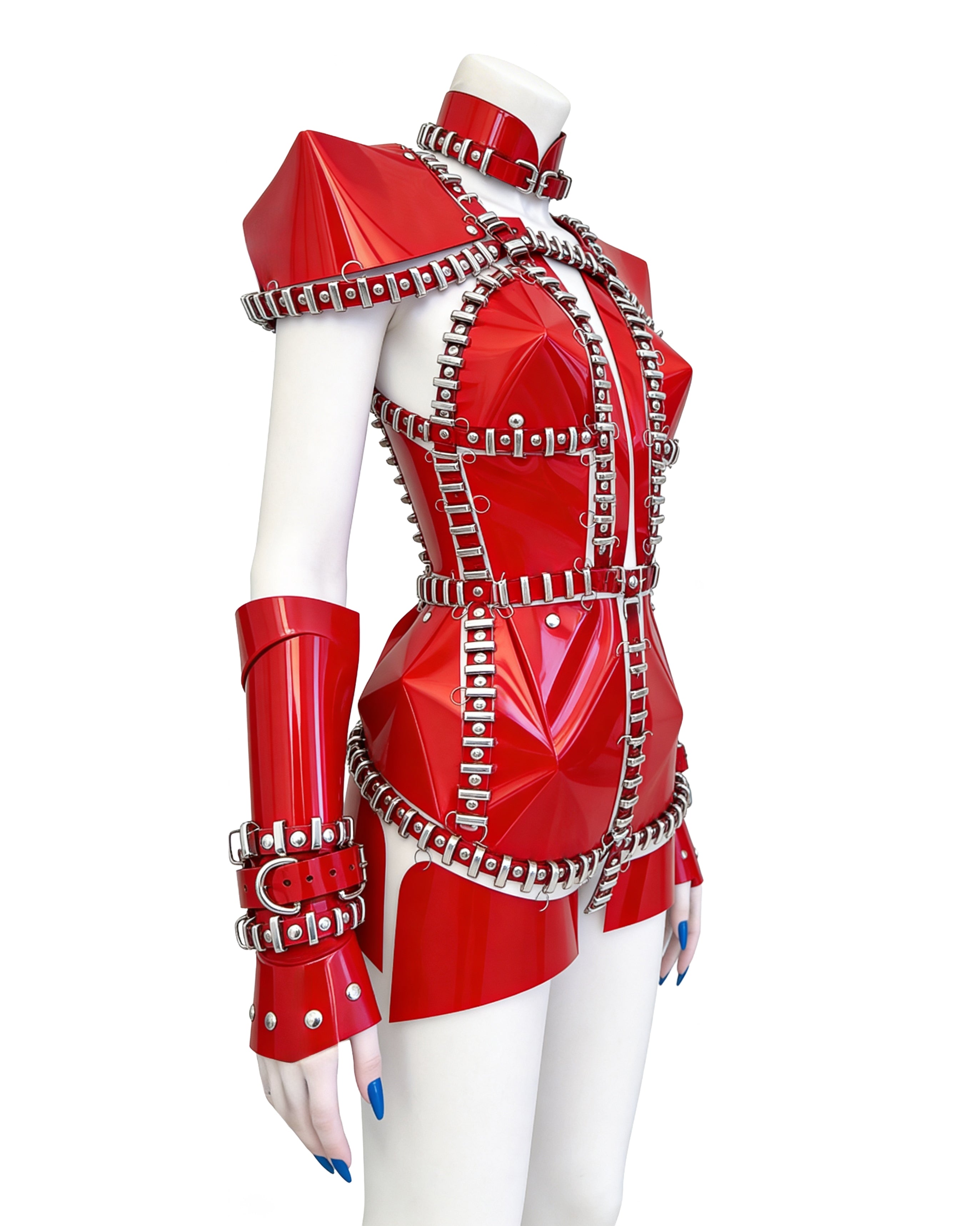 ATÉLIER JIVOMIR Queens OF NEW YORK dress mini ring LUXURY CRAFTED vegan fashion sculpture couture cosplay love design futuristic 