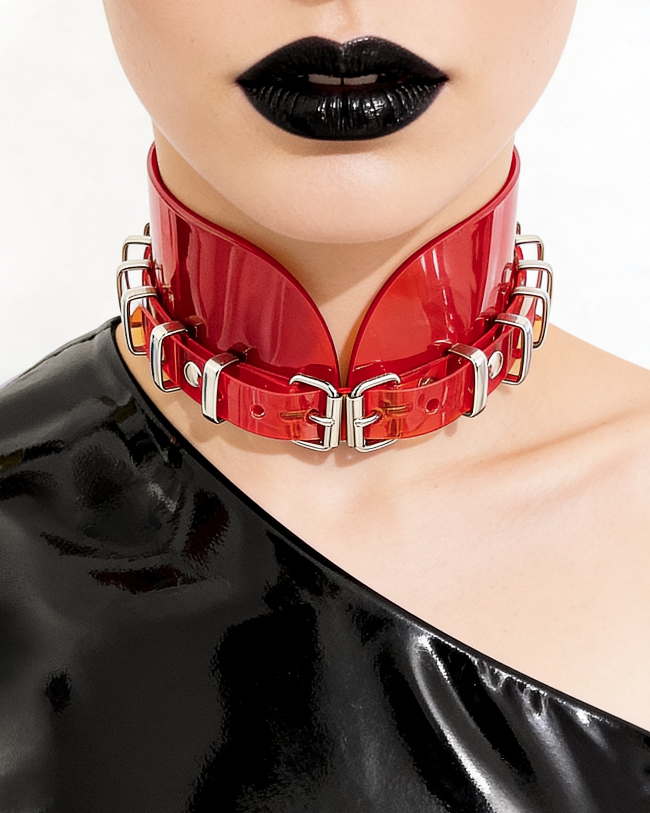 Vinyl Rings Collar Choker – Jivomir Domoustchiev