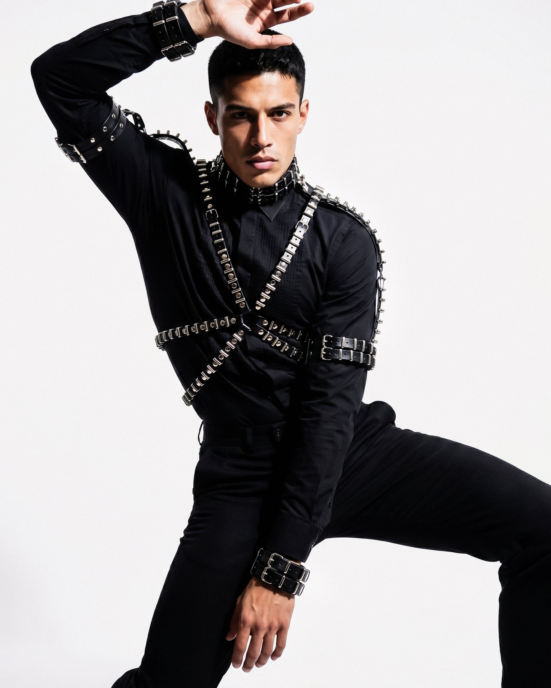 RINGS HARNESS COLLECTION ATELIER JIVOMIR VEGAN FUTURE FASHION KINK CRAFTED FUTURE LUXURY harness menswear 