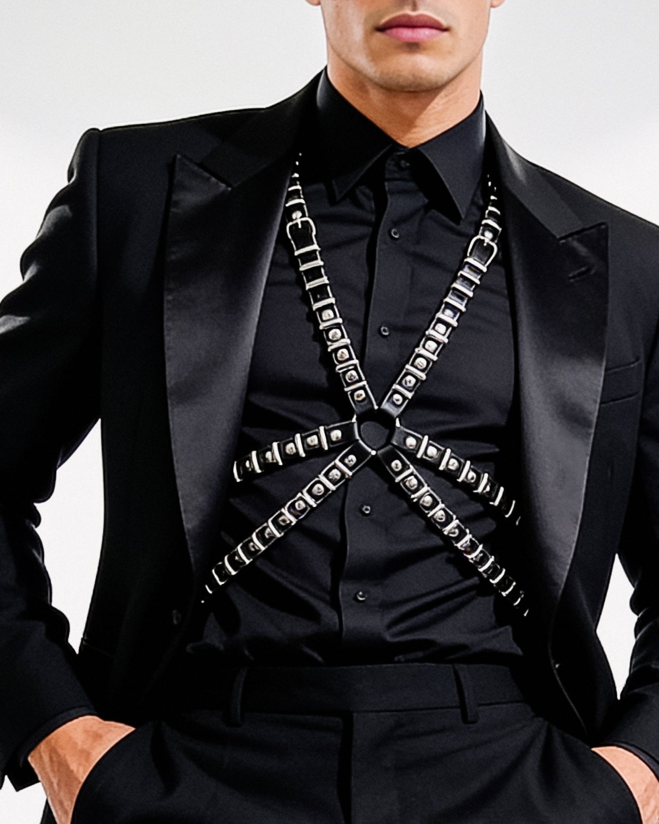 RINGS HARNESS COLLECTION ATELIER JIVOMIR VEGAN FUTURE FASHION KINK CRAFTED FUTURE LUXURY harness menswear 
