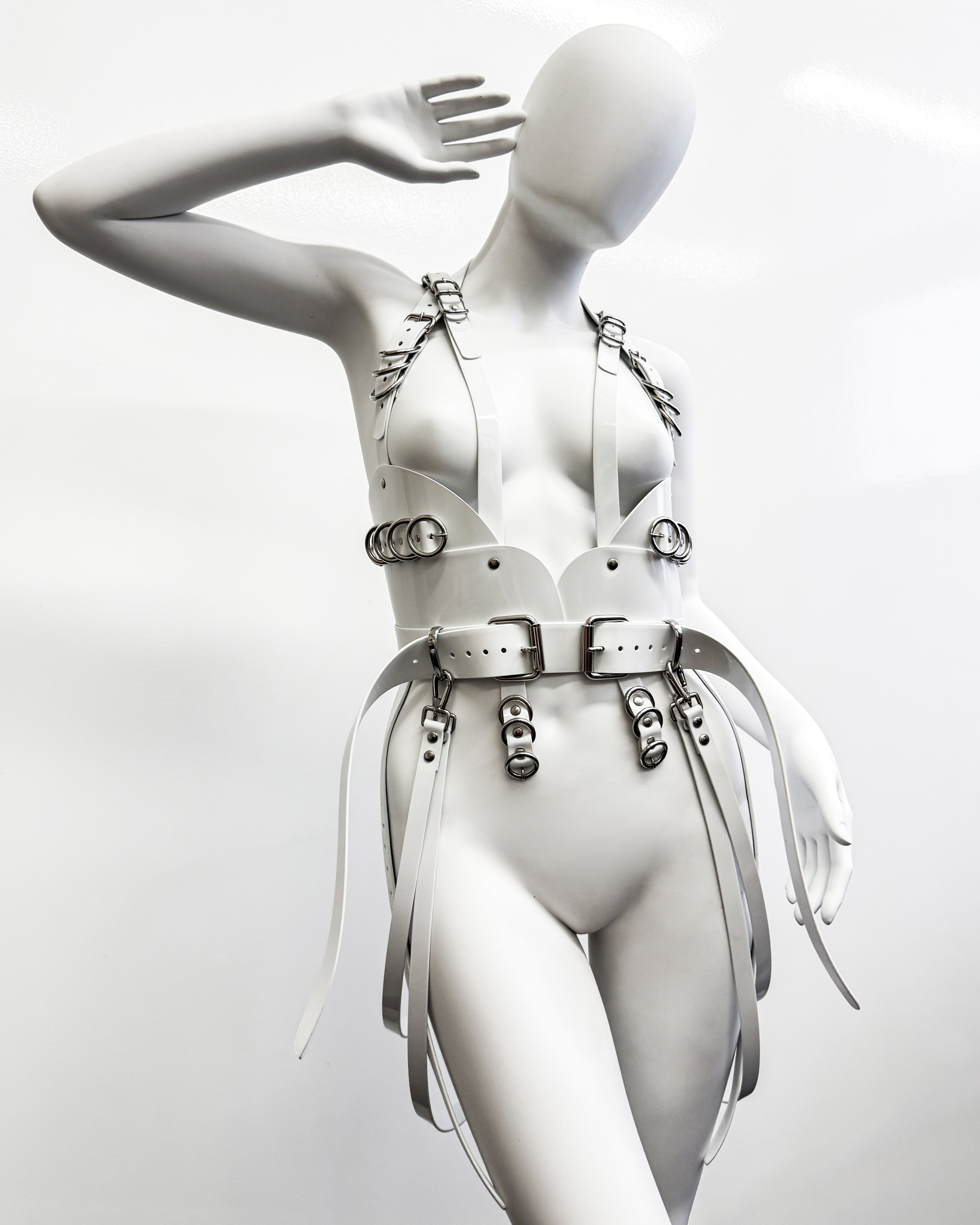 Christina Aguilera XTINA ATÉLIER JIVOMIR vegan harness one for all luxury  fashion