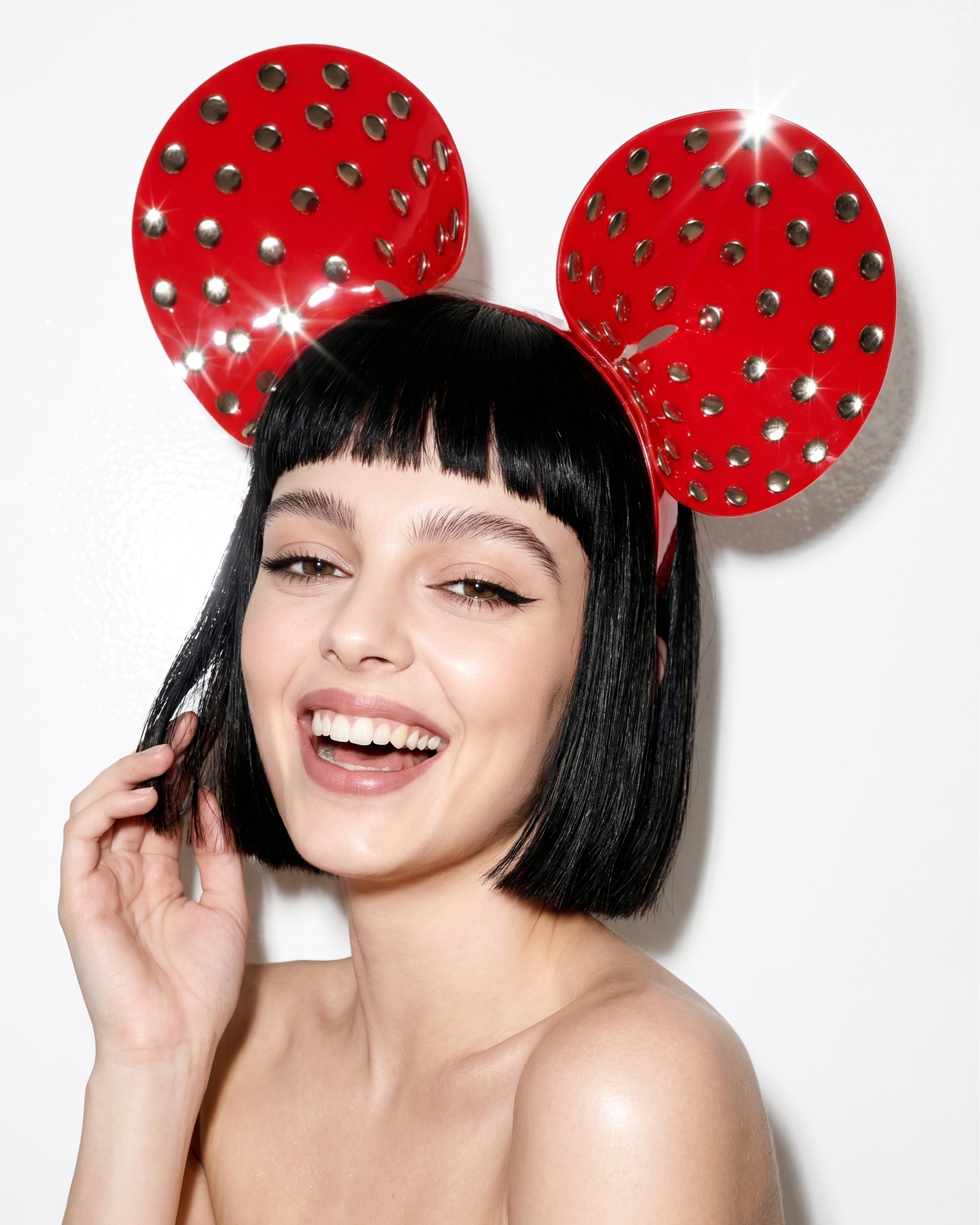 ATÉLIER JIVOMIR LUXURY VEGAN FASHION AND ACCESSORIES STUDDED HEABAND