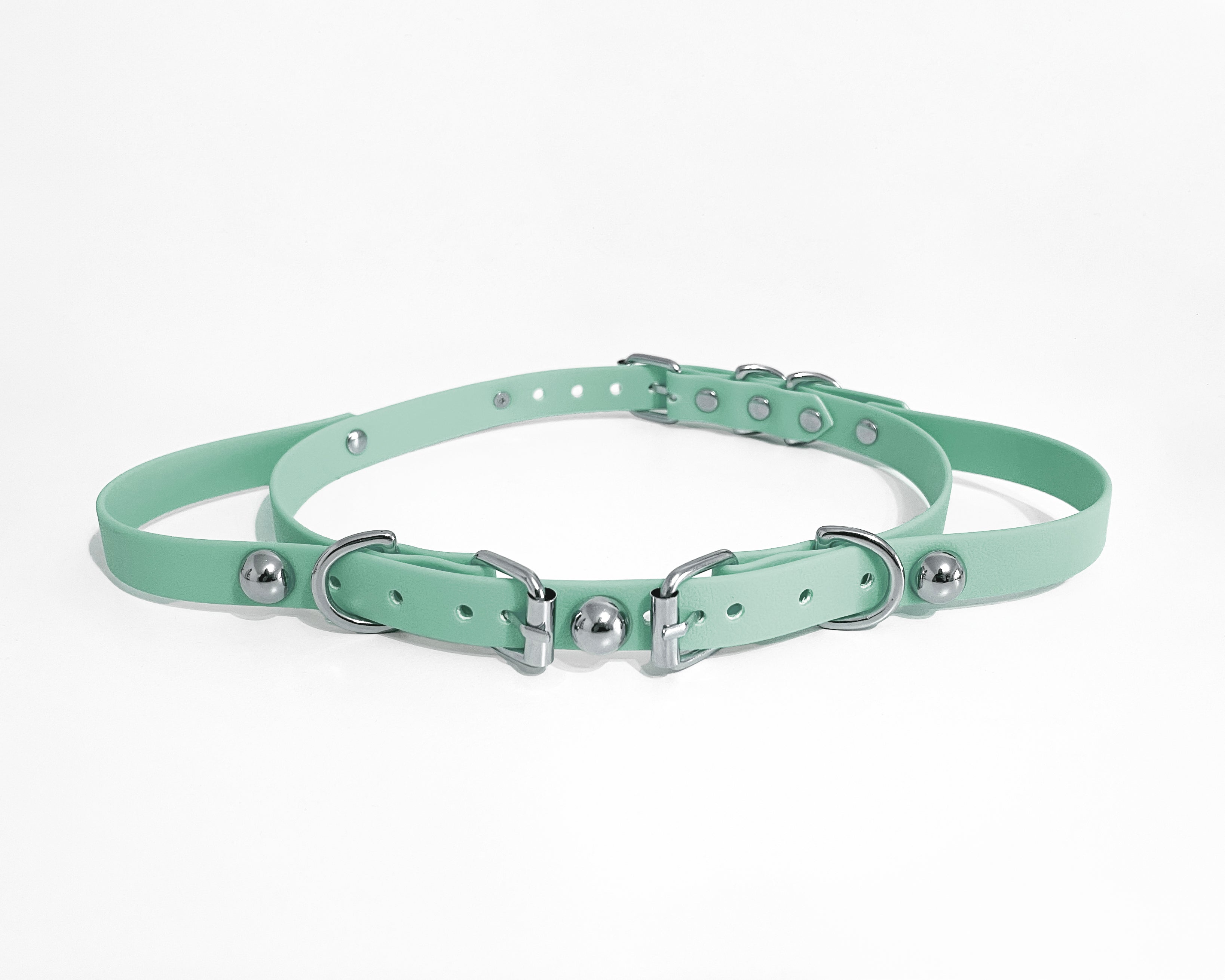 ATÉLIER JIVOMIR Vegan Rubberised Waterproof strapping belt fashion accessory neon 