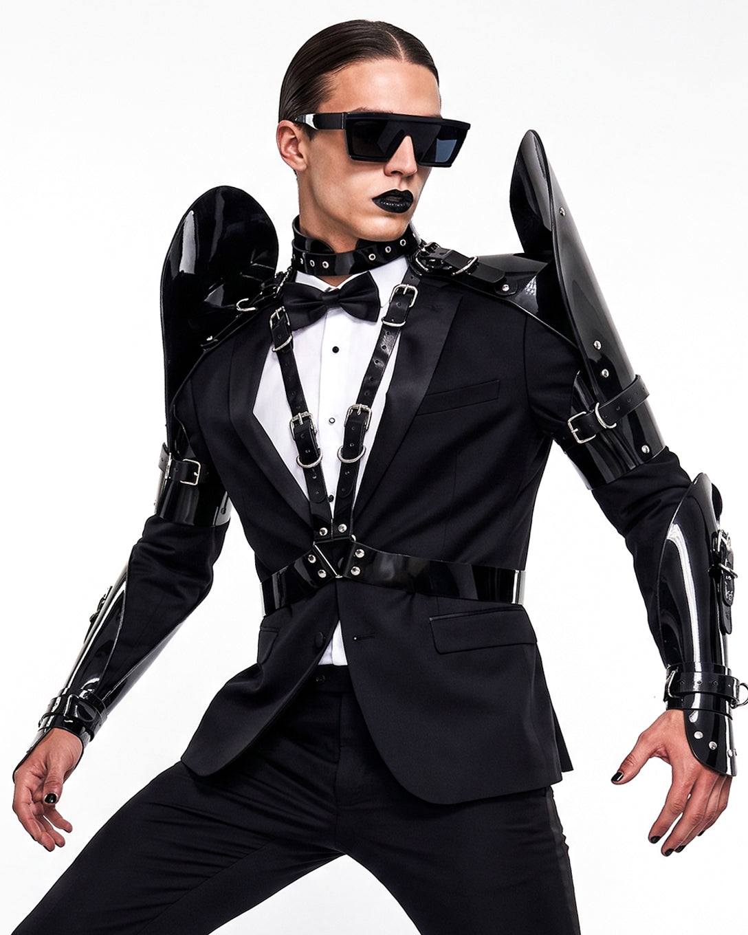 ATÉLIER JIVOMIR  MENS VEGAN HARNESS LUXURY FASHION ACCESSORIES  CRAFTED  STYLED TAILORING