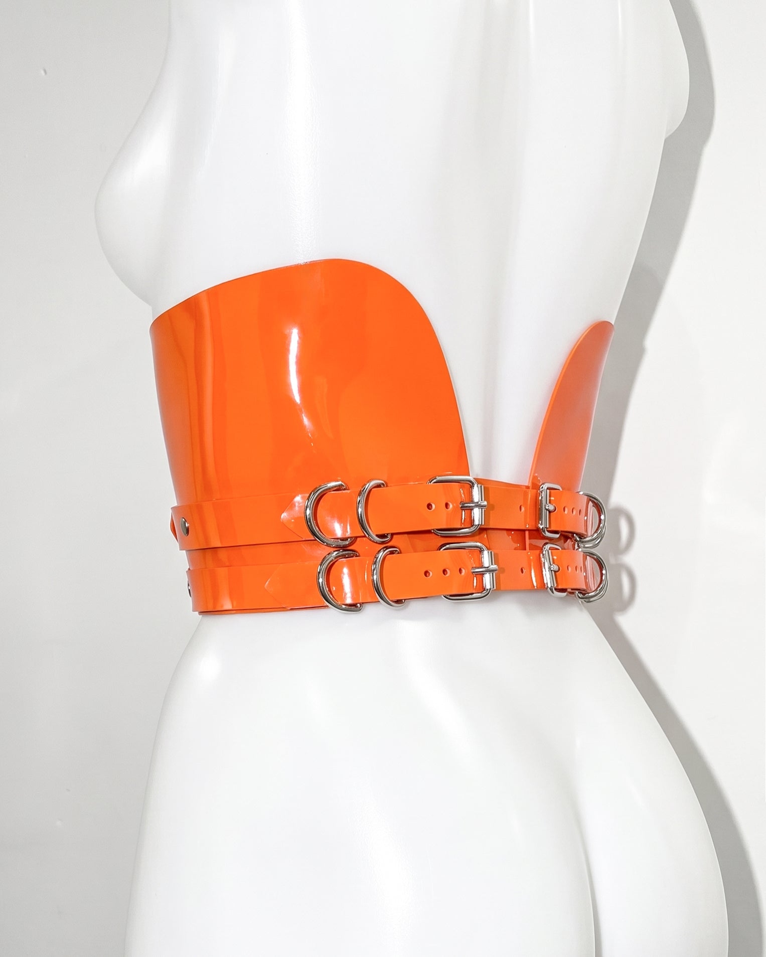 ATÉLIER JIVOMIR JULIEN MCDONALD HI CINCH BELT VEGAN VINYL LUXURY FASHION ACCESSORIES ESSENTIAL STYLING HAND CRAFTED BELT CORSET LATEX