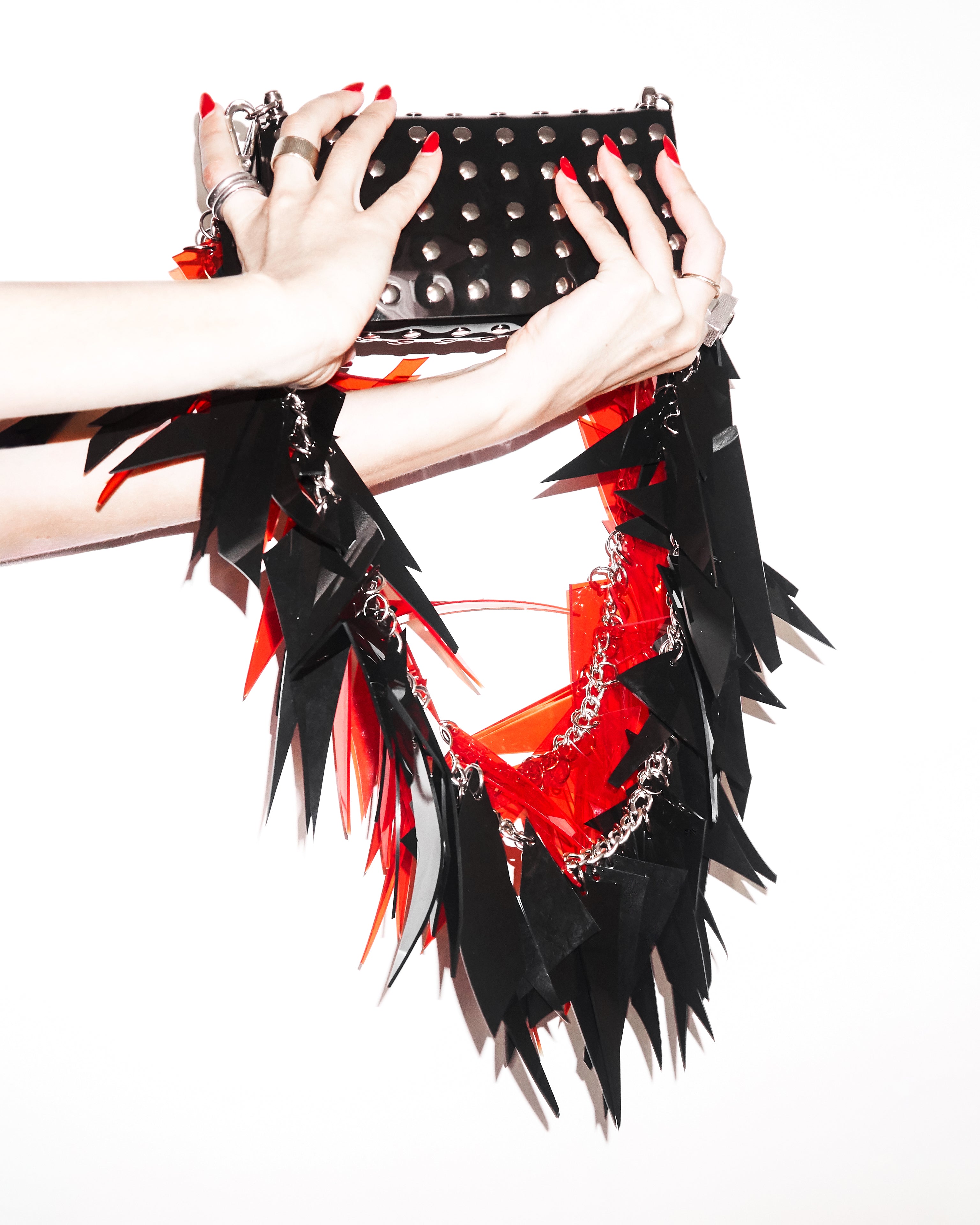 ATÉLIER JIVOMIR LUXURY FASHION ACCESSORIES HAND CRAFTED COLLECTIBLE KINK BODY JEWELLERY BIKER CHAIN PURSE HANDBAG ESSENTIAL COLOUR POP ART