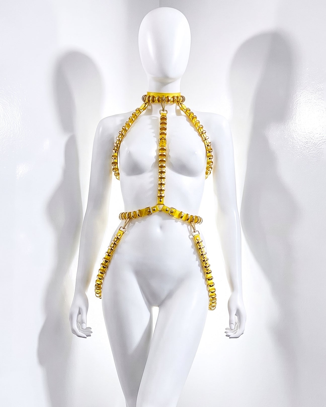 ATÉLIER JIVOMIR LUXURY MINI RING HARNESS GOLD SILVER KINK FASHION ACCESSORY LUX ESSENTIAL HAND CRAFTED 