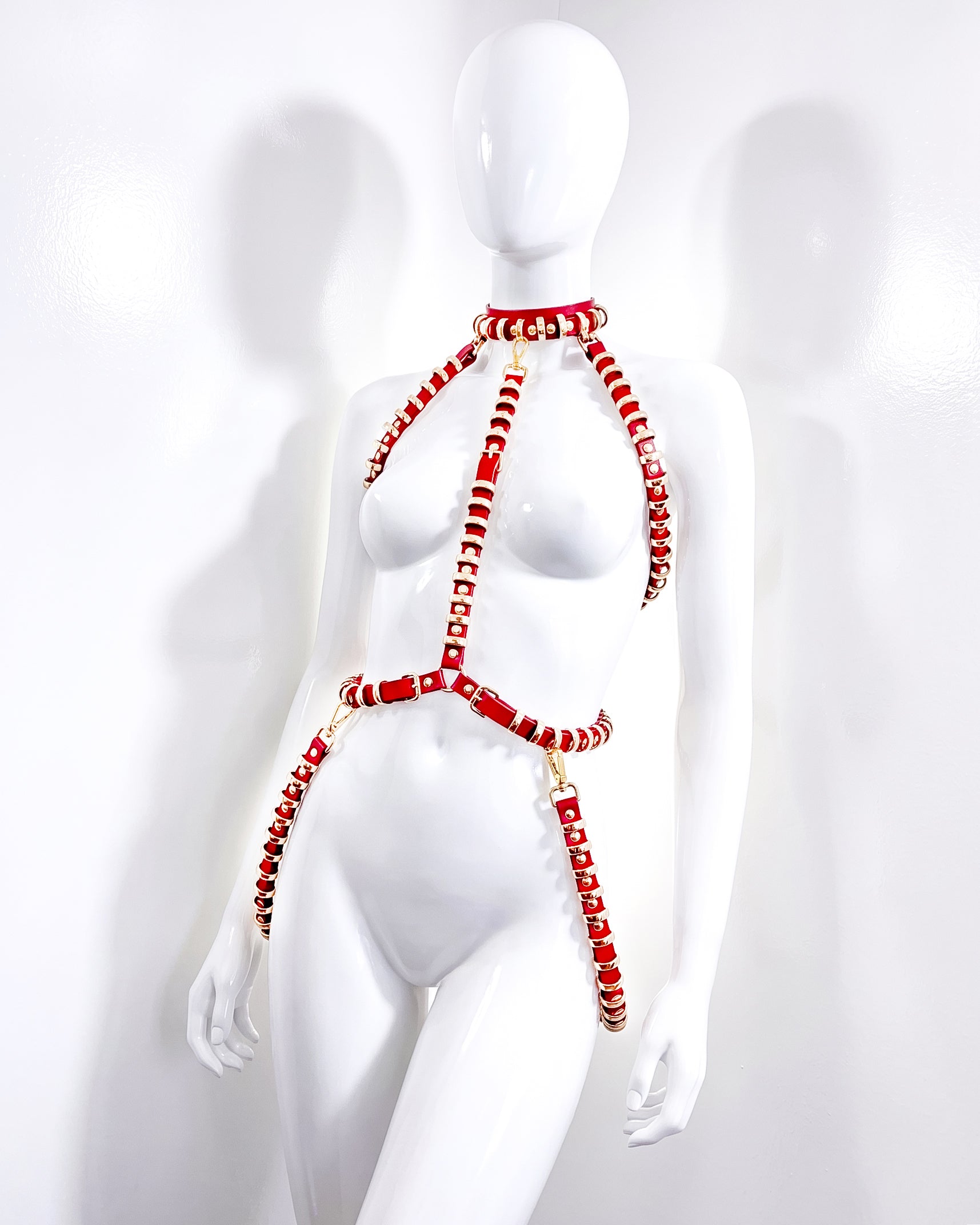 ATÉLIER JIVOMIR LUXURY MINI RING HARNESS GOLD SILVER KINK FASHION ACCESSORY LUX ESSENTIAL HAND CRAFTED 