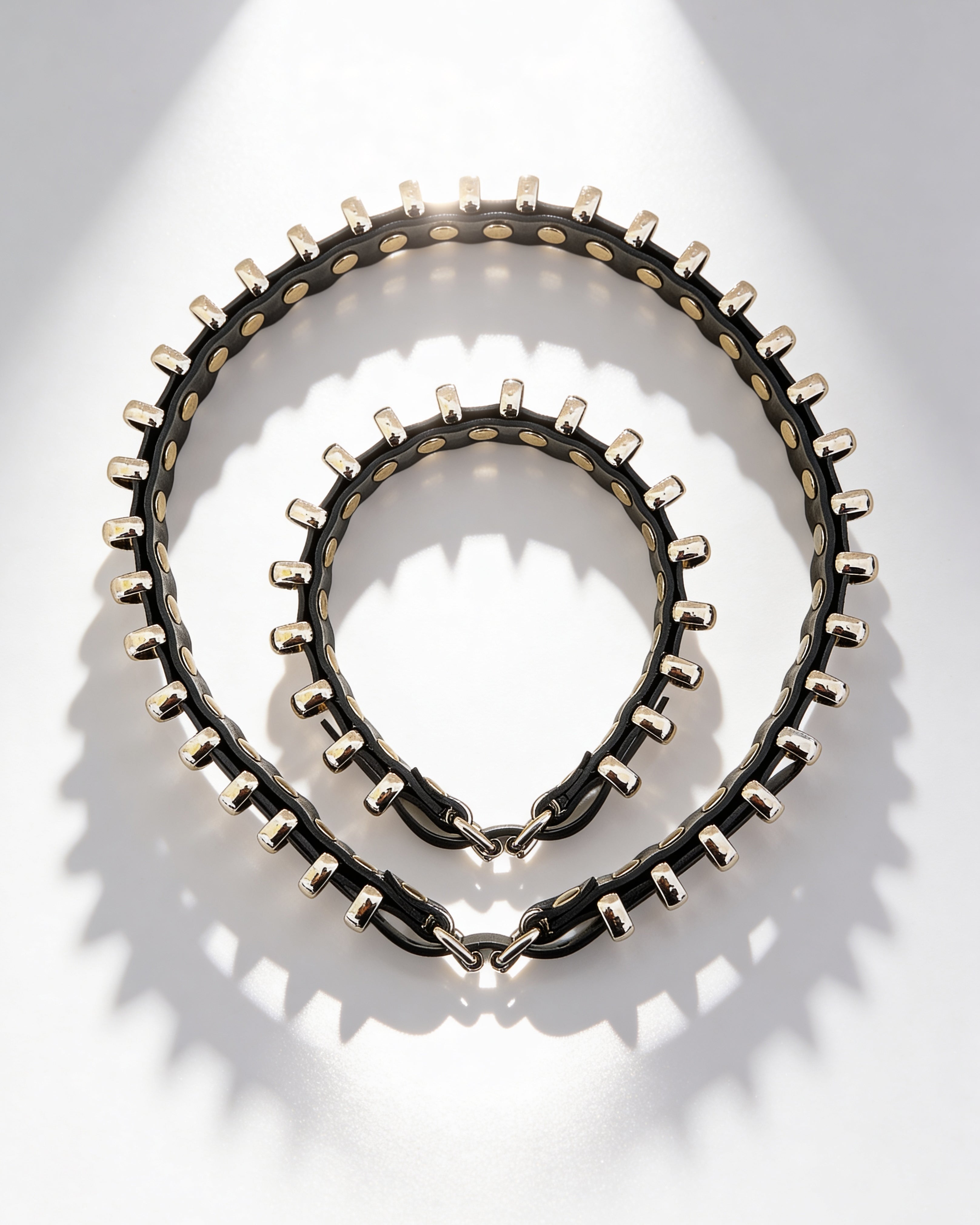 ATÉLIER JIVOMIR MINI RING LUXURY VEGAN COLLAR BELT SET