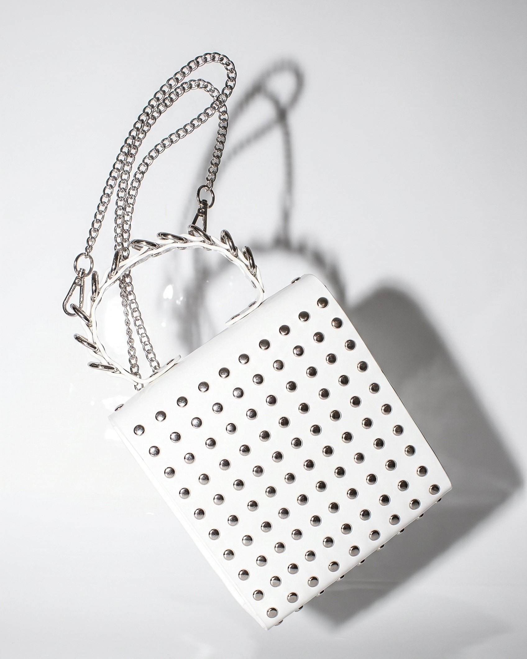 The Secret LUXURY VEGAN Purse HAND Bag ATÉLIER JIVOMIR must have small purse vegan vinyl handbag white